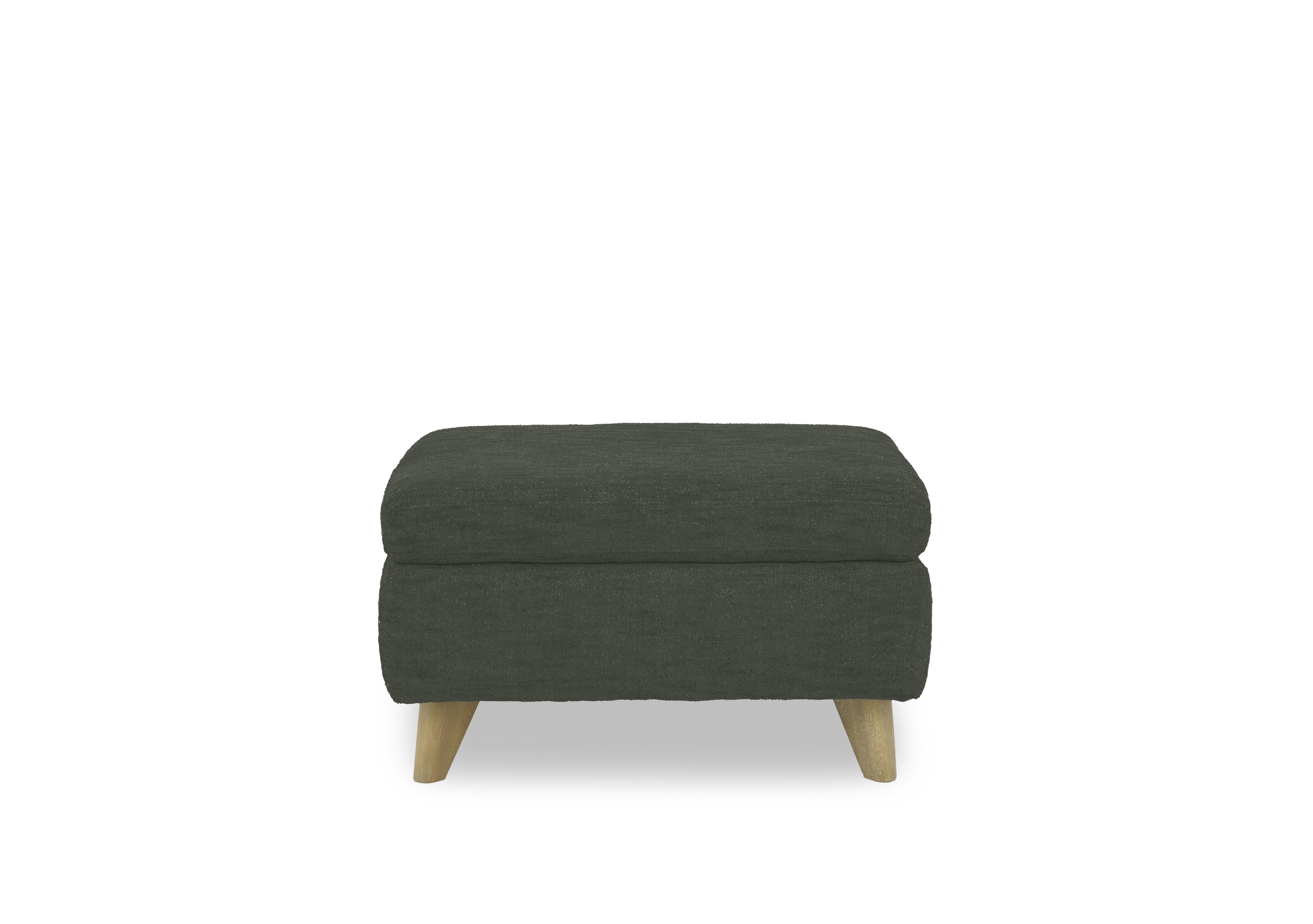 Malmo Fabric Coffee Table Storage Footstool in Fab-Can-R352 Forest Green on Furniture Village
