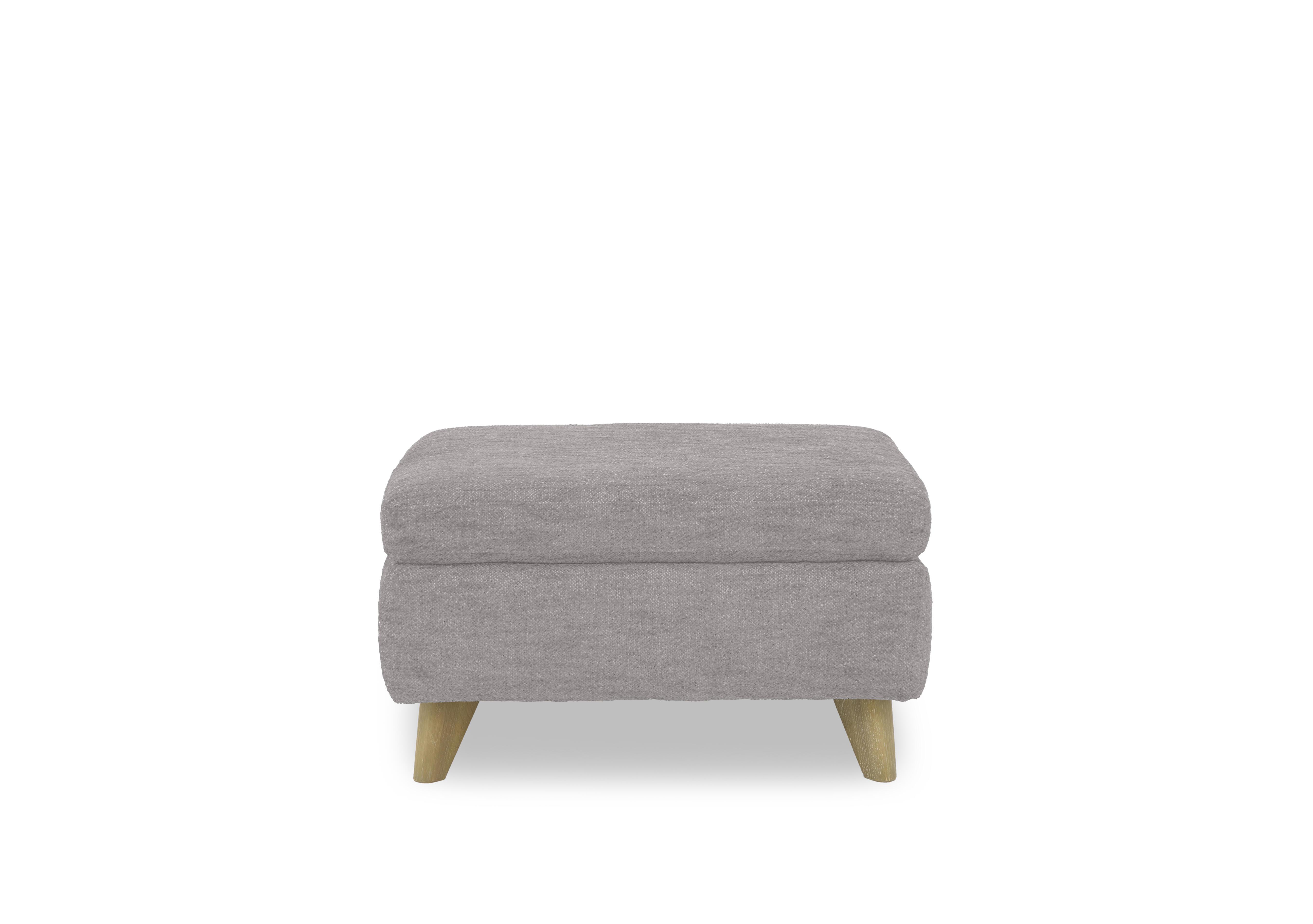 Malmo Fabric Coffee Table Storage Footstool in Fab-Meo-R27 Pewter on Furniture Village