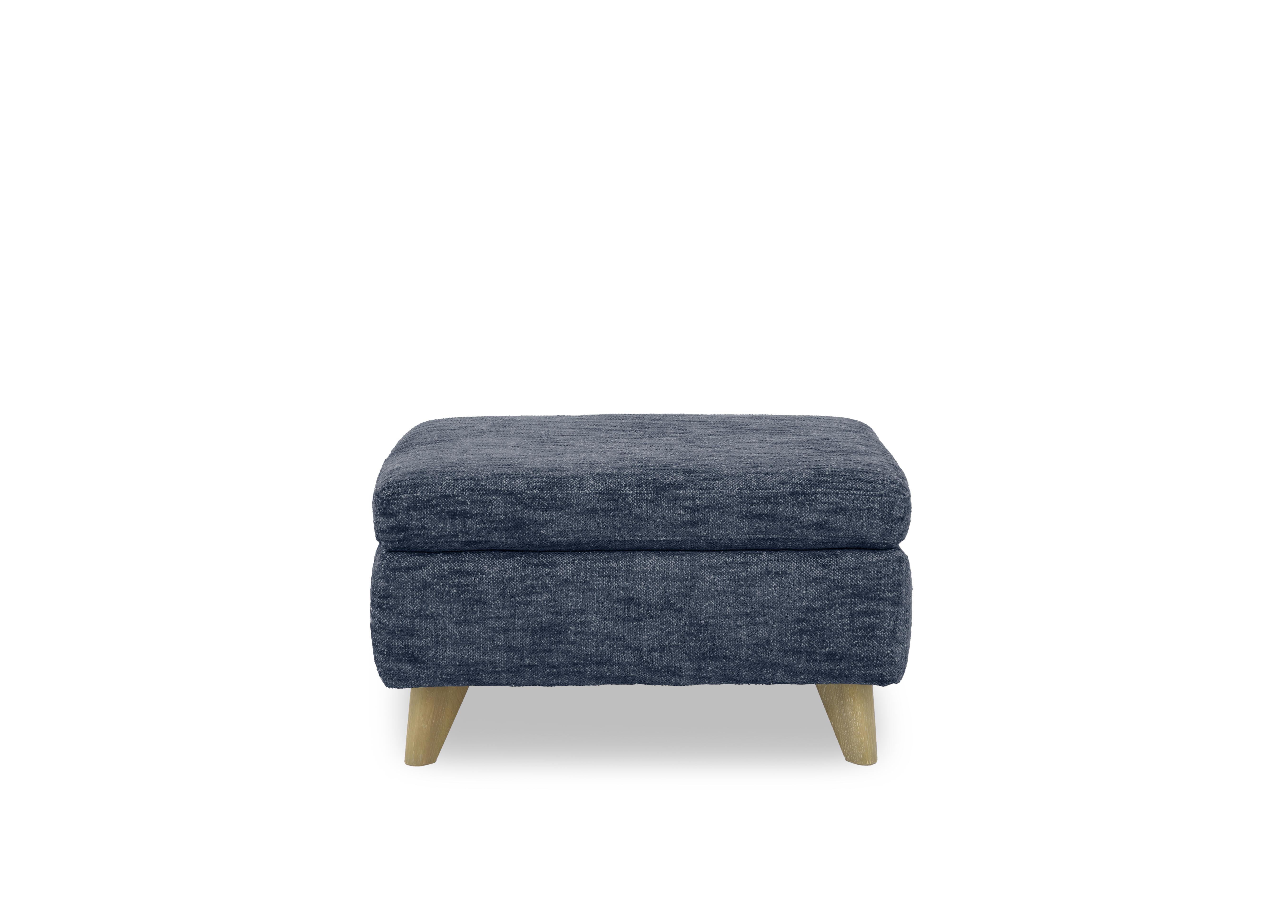 Malmo Fabric Coffee Table Storage Footstool in Fab-Mga-R10 Dark Denim on Furniture Village