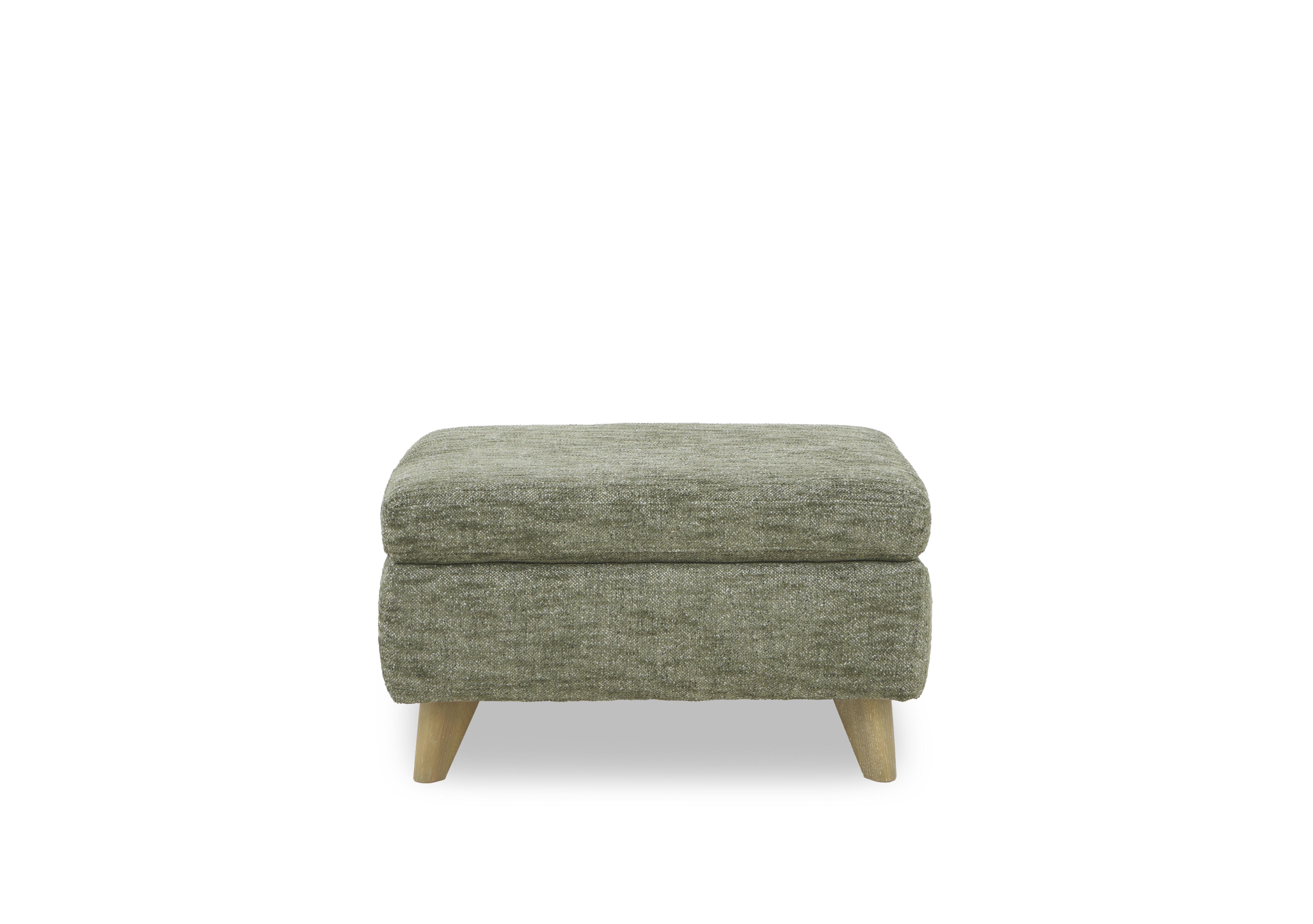 Malmo Fabric Coffee Table Storage Footstool in Fab-Mga-R11 Olive Green on Furniture Village