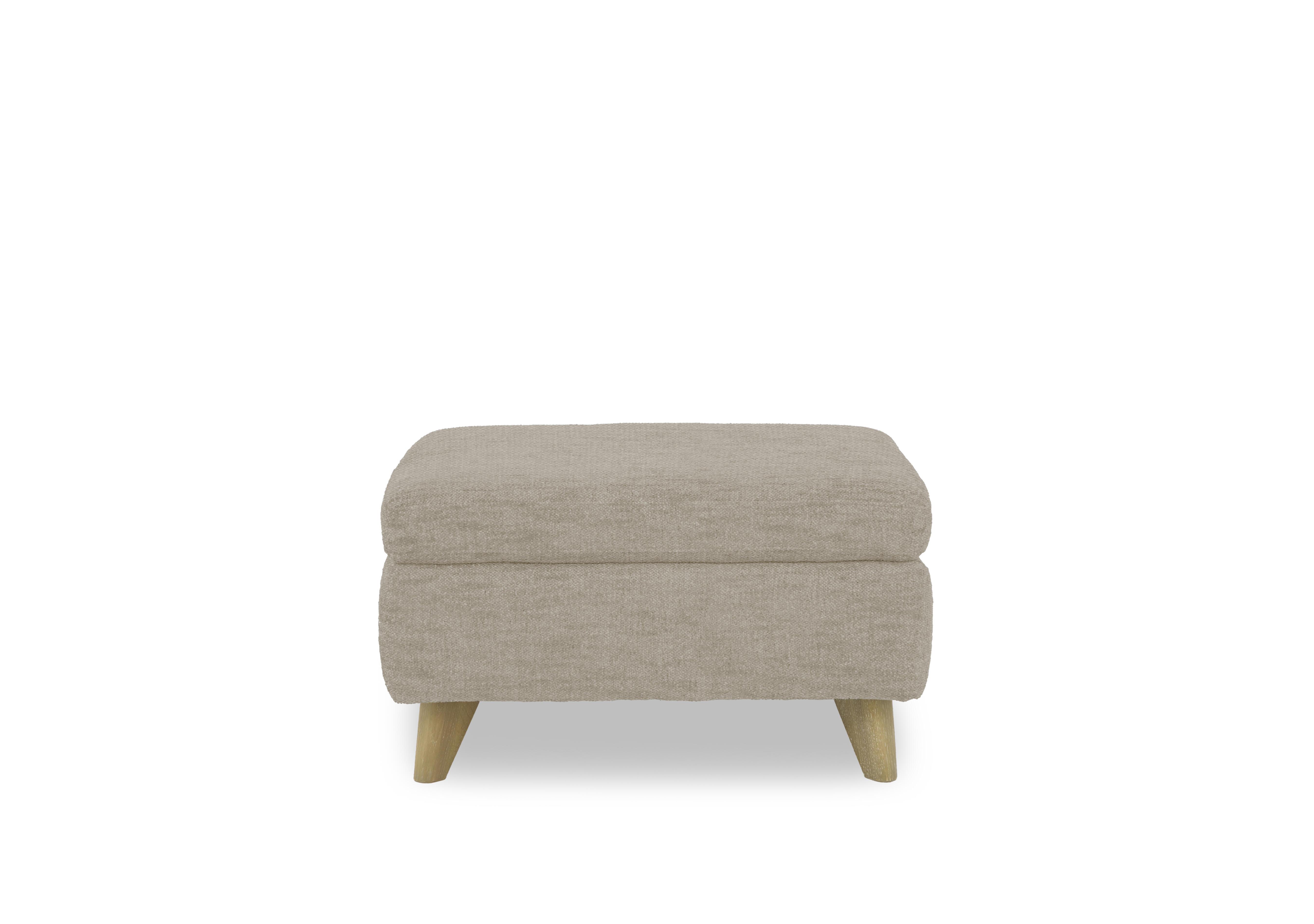 Malmo Fabric Coffee Table Storage Footstool in Fab-Ndo-R08 Pebble on Furniture Village