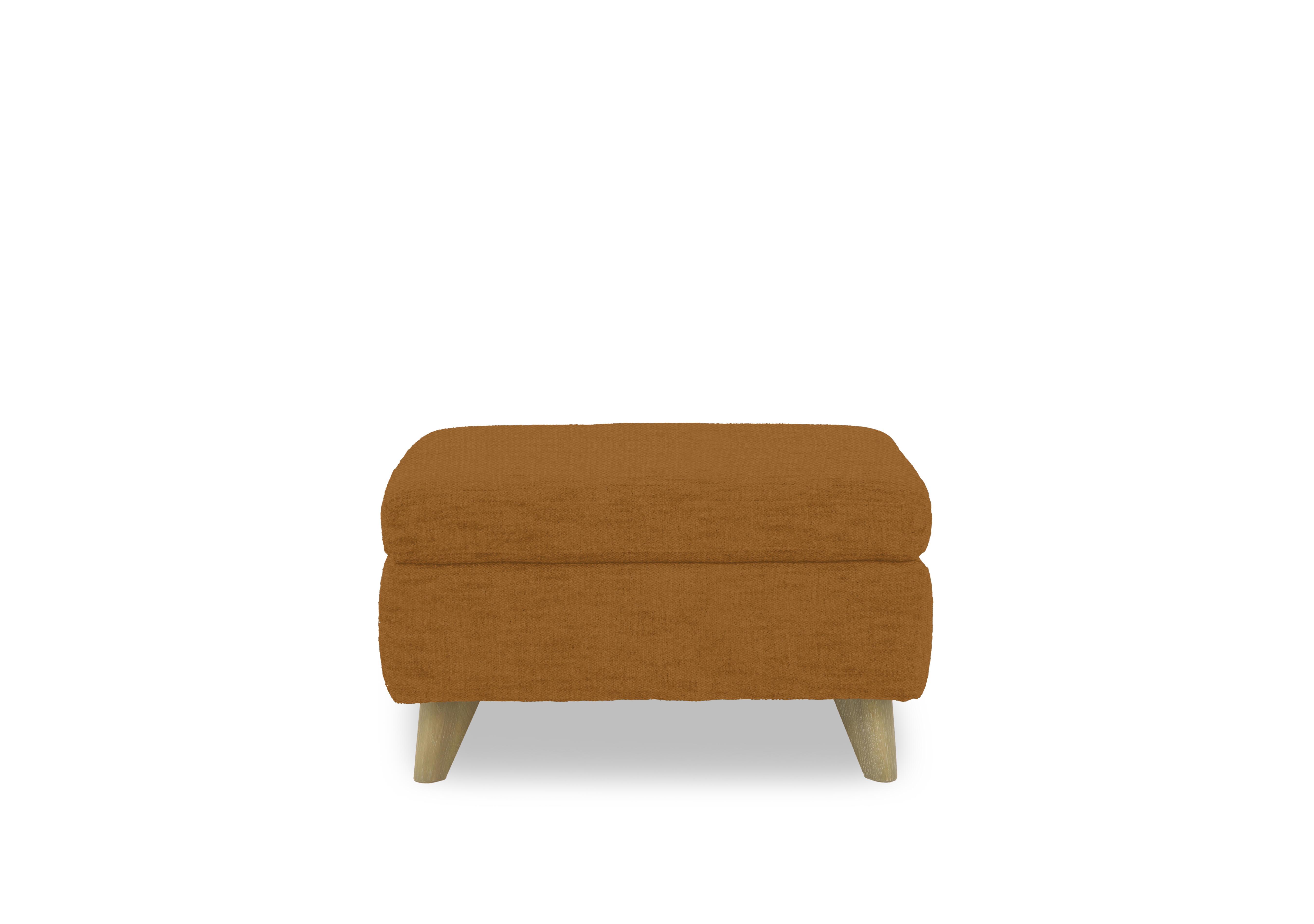 Malmo Fabric Coffee Table Storage Footstool in Fab-Ndo-R16 Bumblebee Yellow on Furniture Village