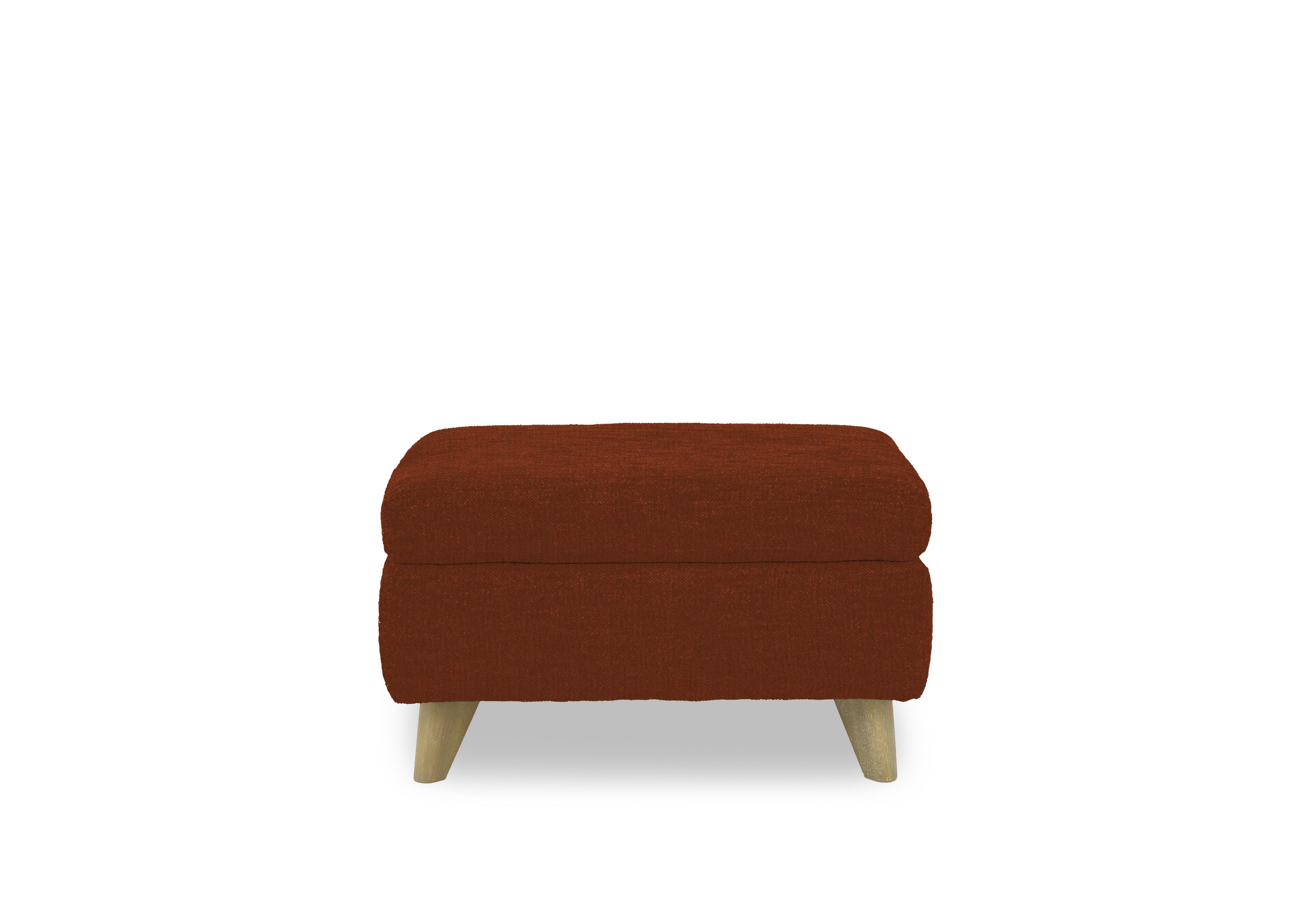 Malmo Fabric Coffee Table Storage Footstool in Fab-Ndo-R22 Caramel on Furniture Village