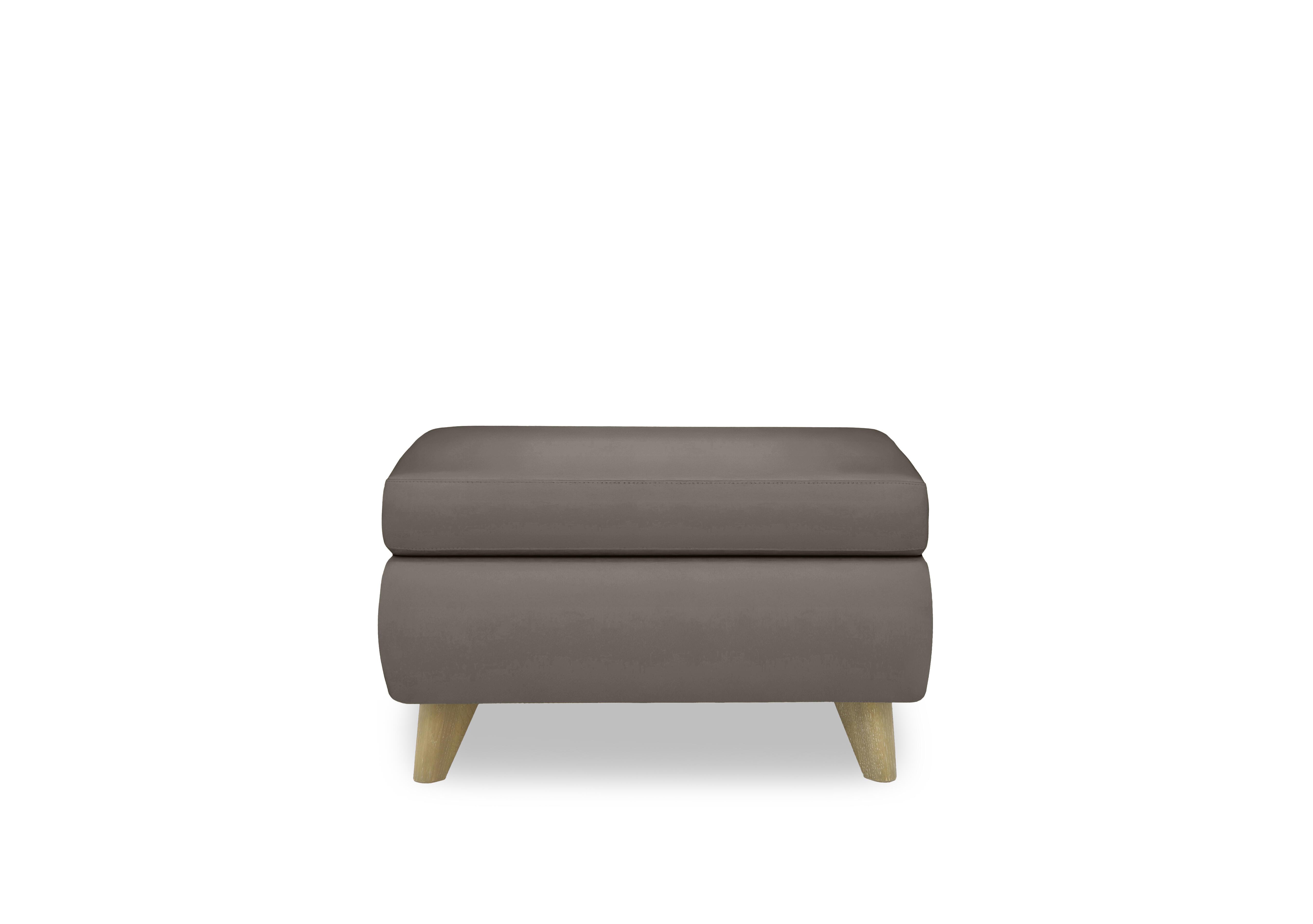 Malmo Leather Coffee Table Storage Footstool in Nw-042e Elephant on Furniture Village