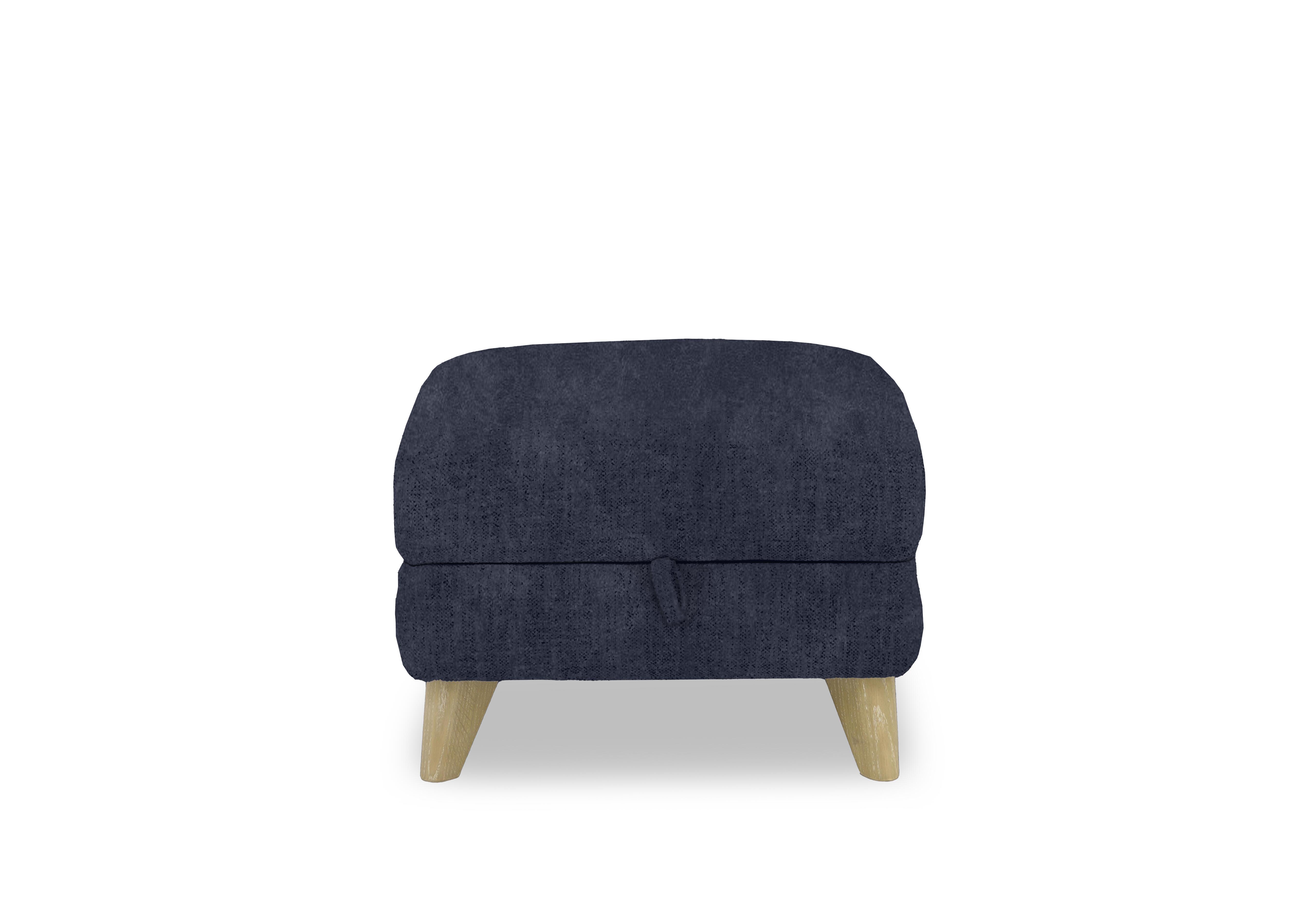 Malmo Fabric Storage Footstool in Bfa-Ori-R23 Blue on Furniture Village