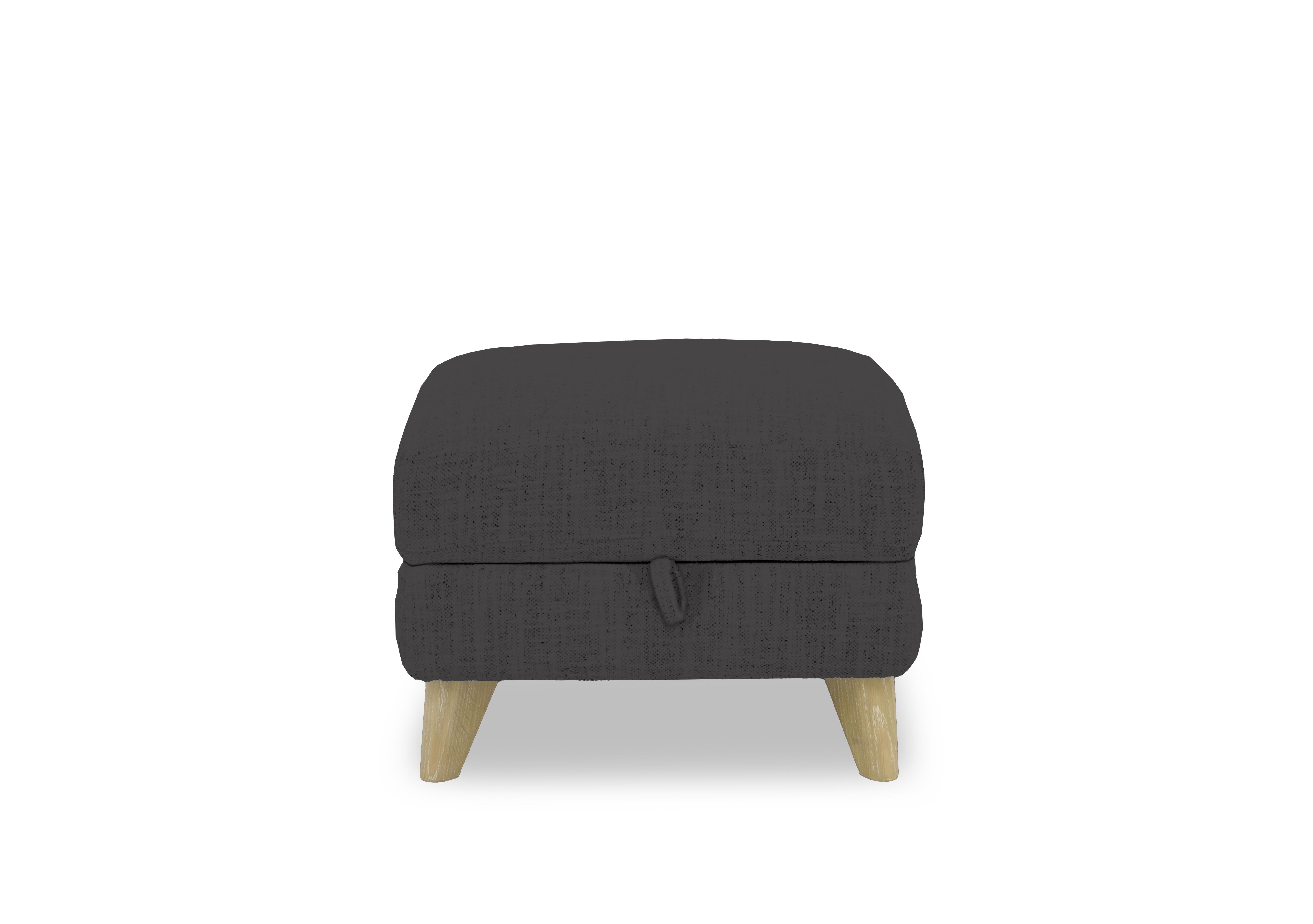 Malmo Fabric Storage Footstool in Fab-Can-R456 Anthracite on Furniture Village