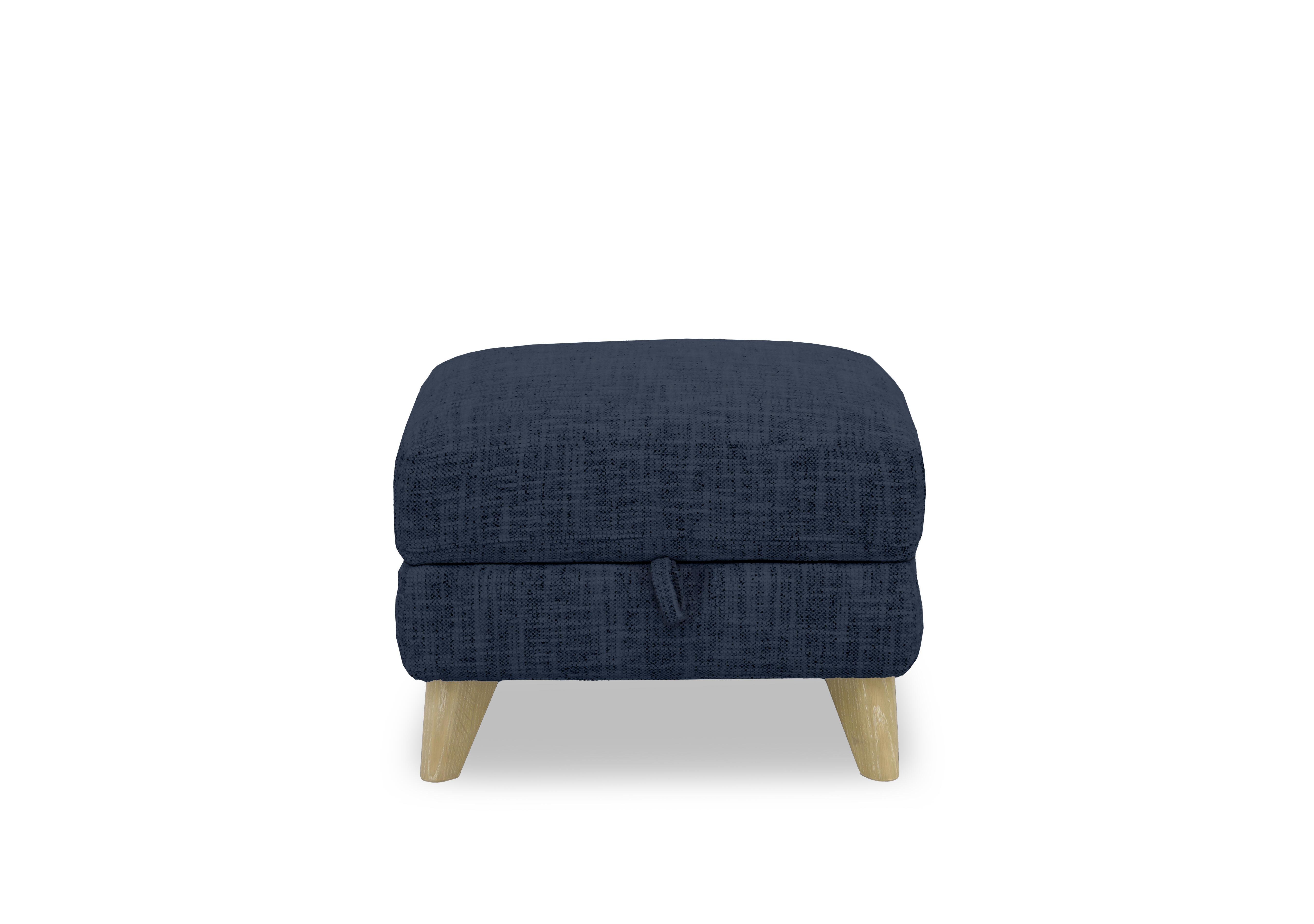 Malmo Fabric Storage Footstool in Fab-Mga-R10 Dark Denim on Furniture Village