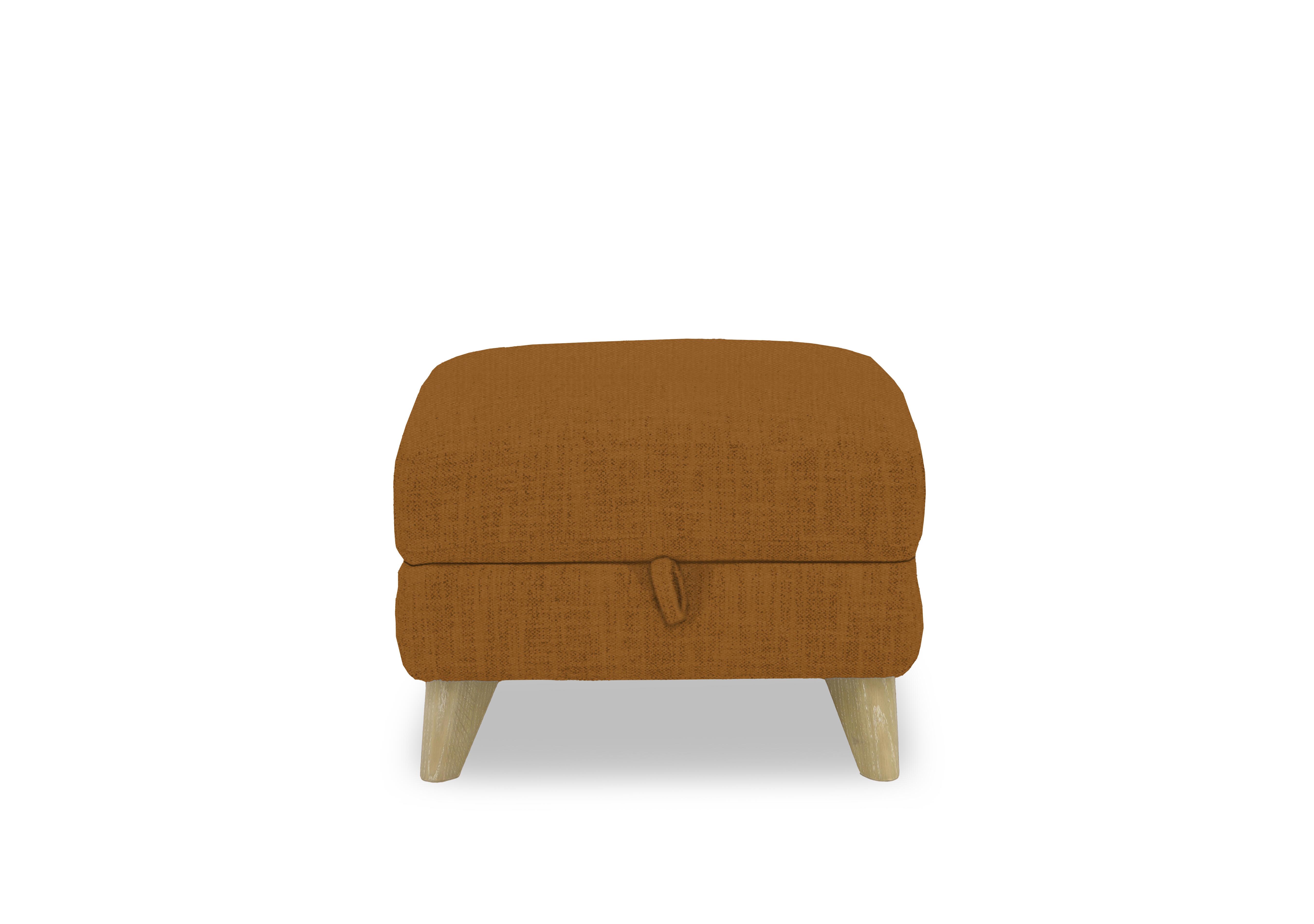 Malmo Fabric Storage Footstool in Fab-Ndo-R16 Bumblebee Yellow on Furniture Village