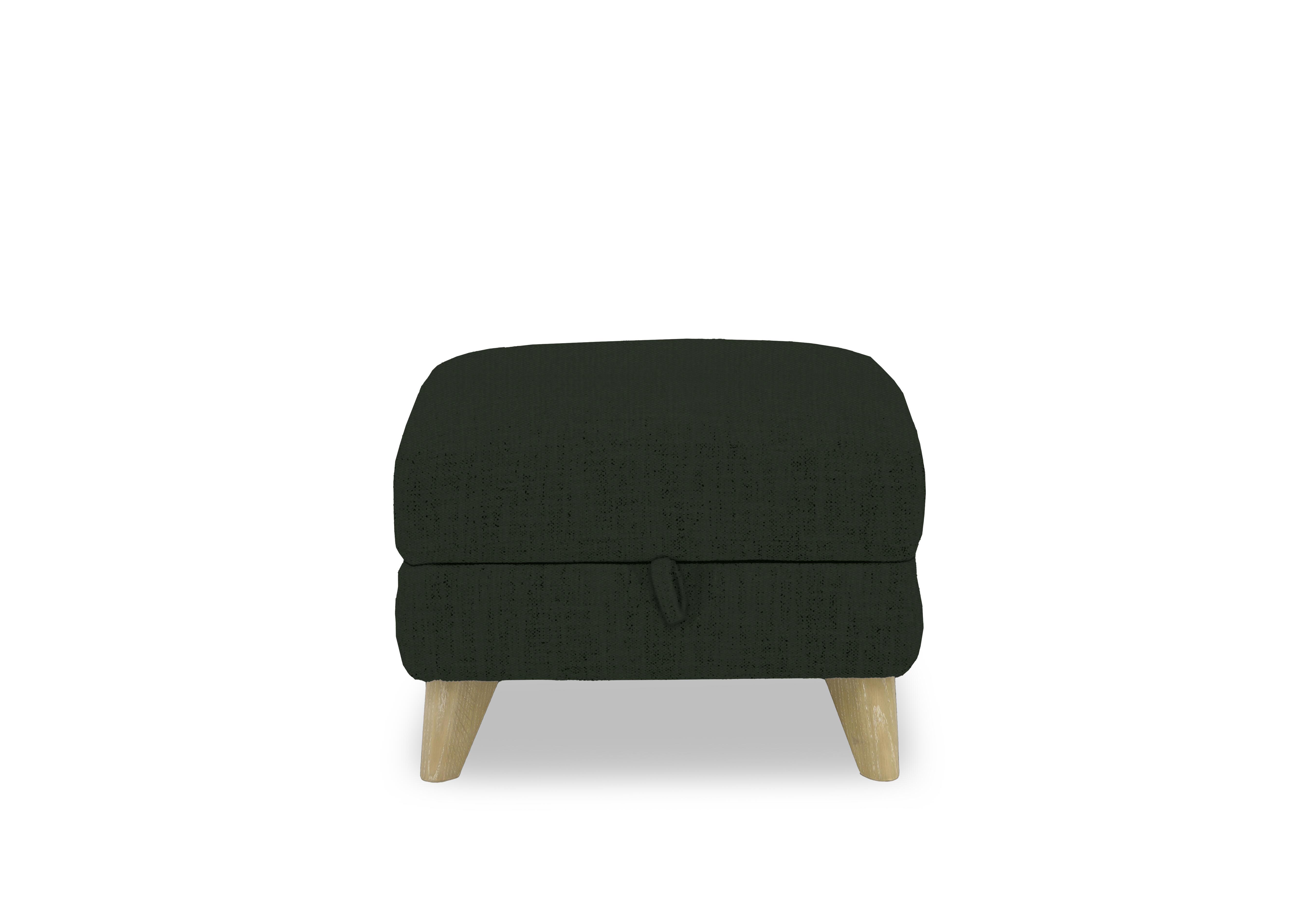 Malmo Fabric Storage Footstool in Fab-Ndo-R21 Green on Furniture Village