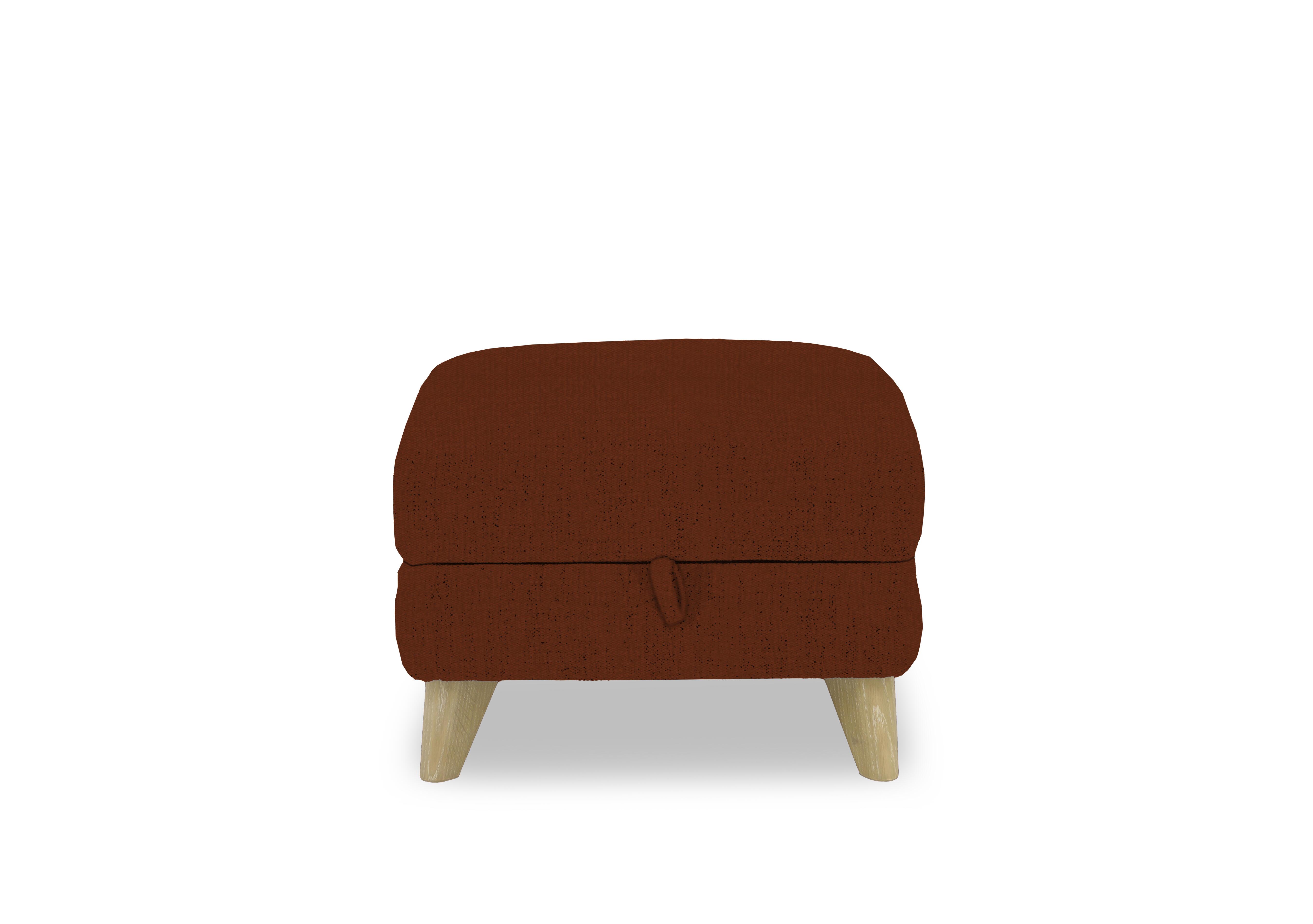 Malmo Fabric Storage Footstool in Fab-Ndo-R22 Caramel on Furniture Village