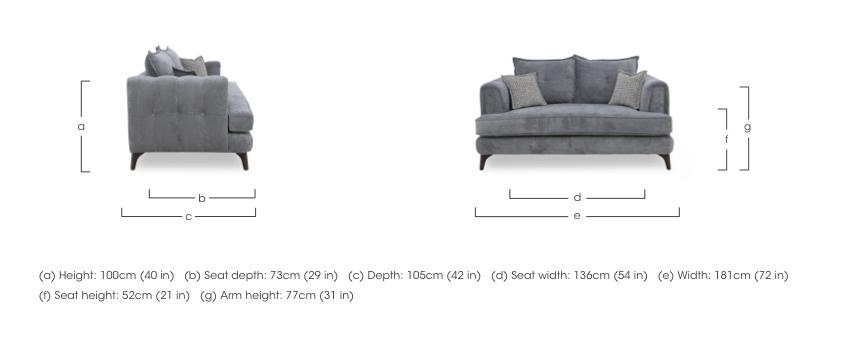 Farrah 2 Seater Classic Back Sofa in  on Furniture Village