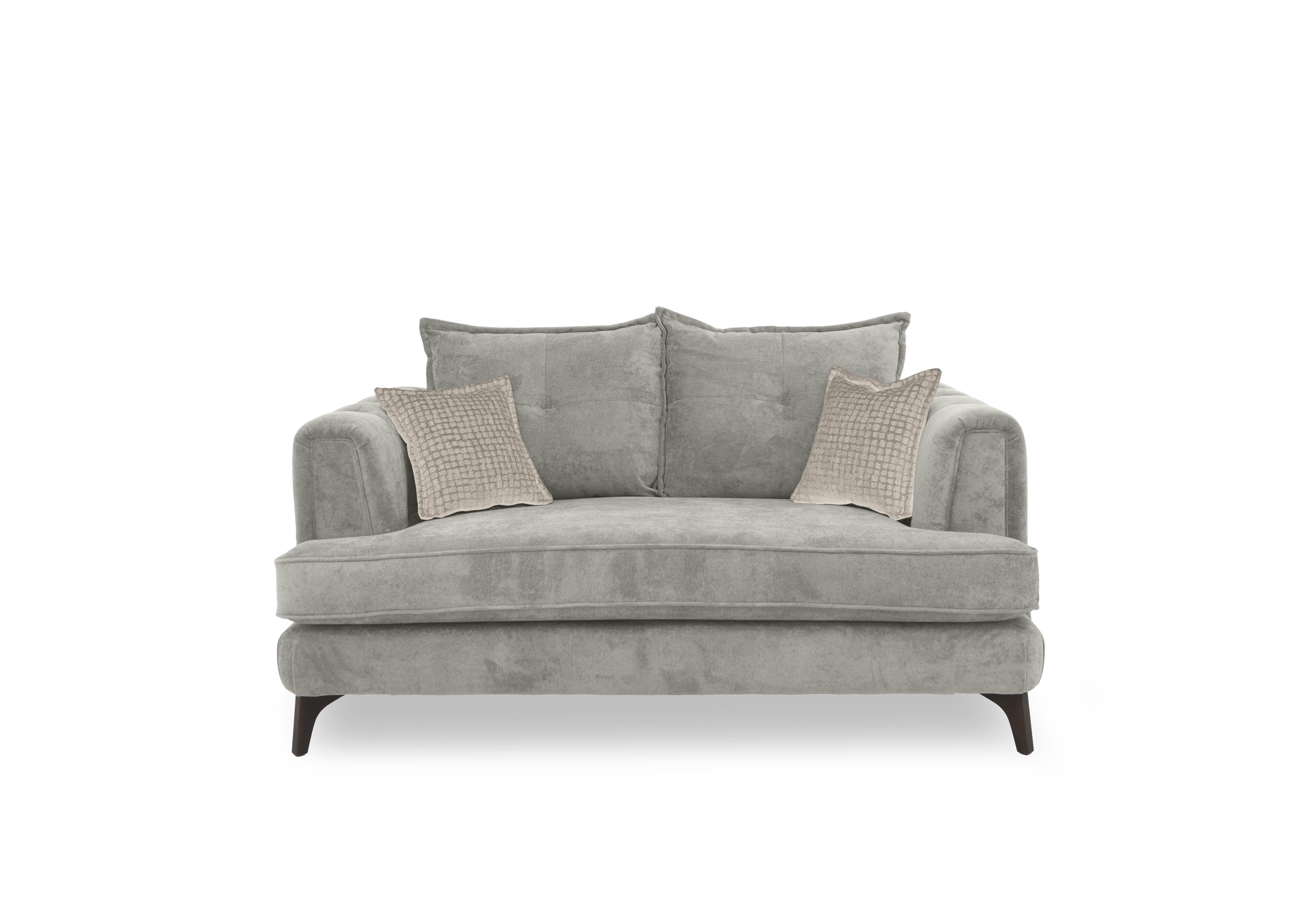 Farrah 2 Seater Classic Back Sofa in Riga Stone - Zena Cream Dw on Furniture Village