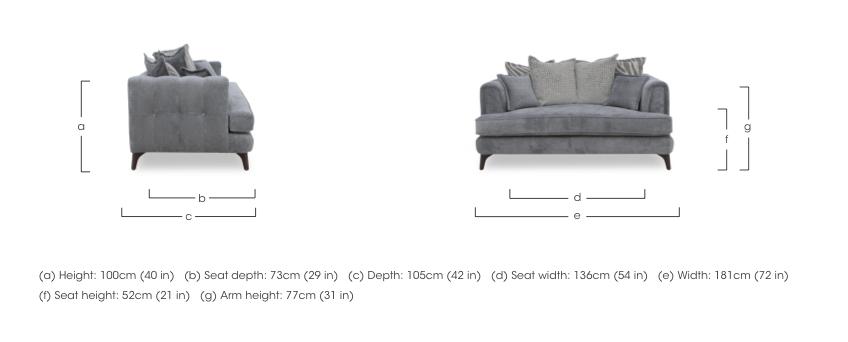 Farrah 2 Seater Scatter Back Sofa in  on Furniture Village
