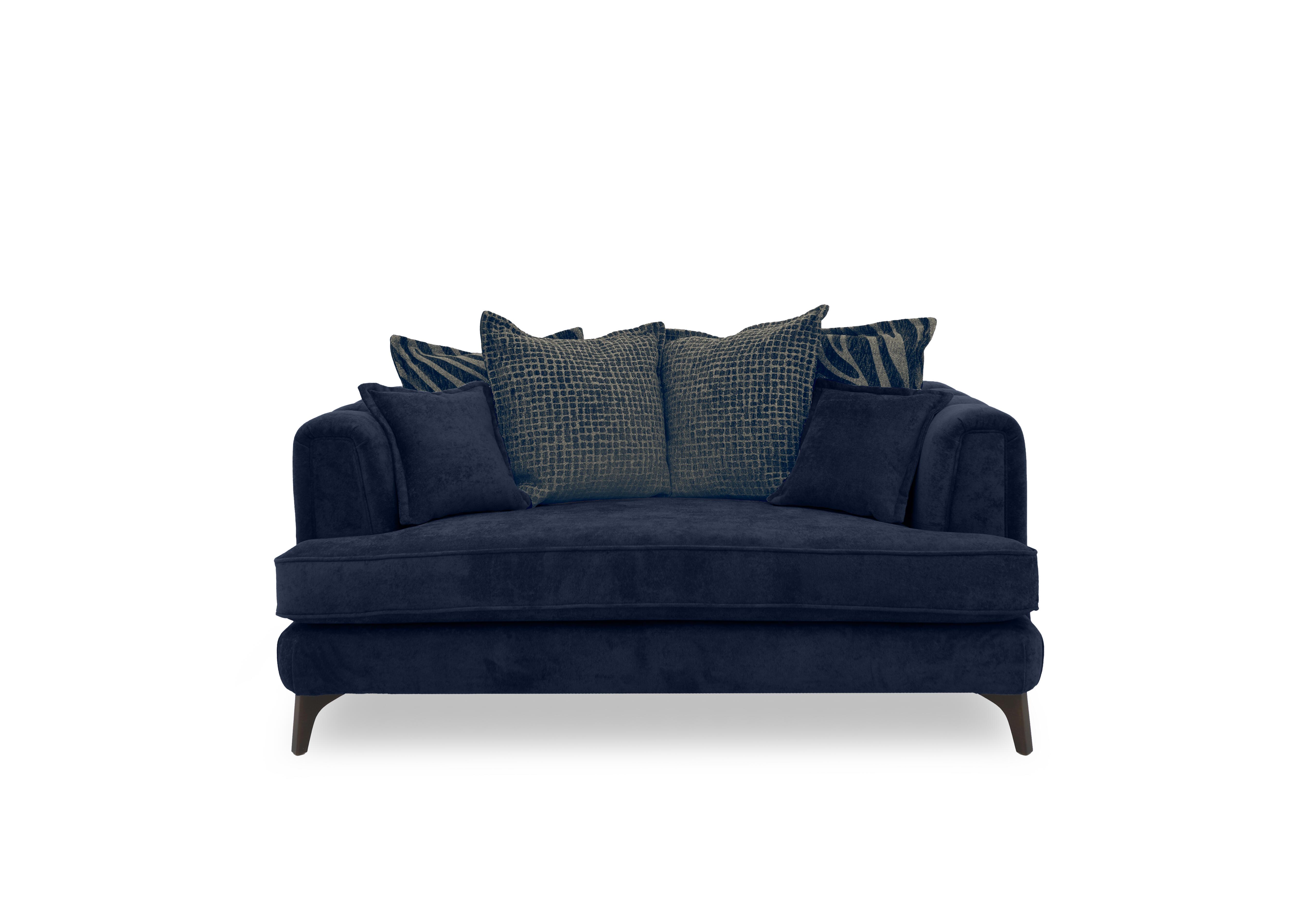Farrah 2 Seater Scatter Back Sofa in Riga Navy - Zena Blue Dw on Furniture Village