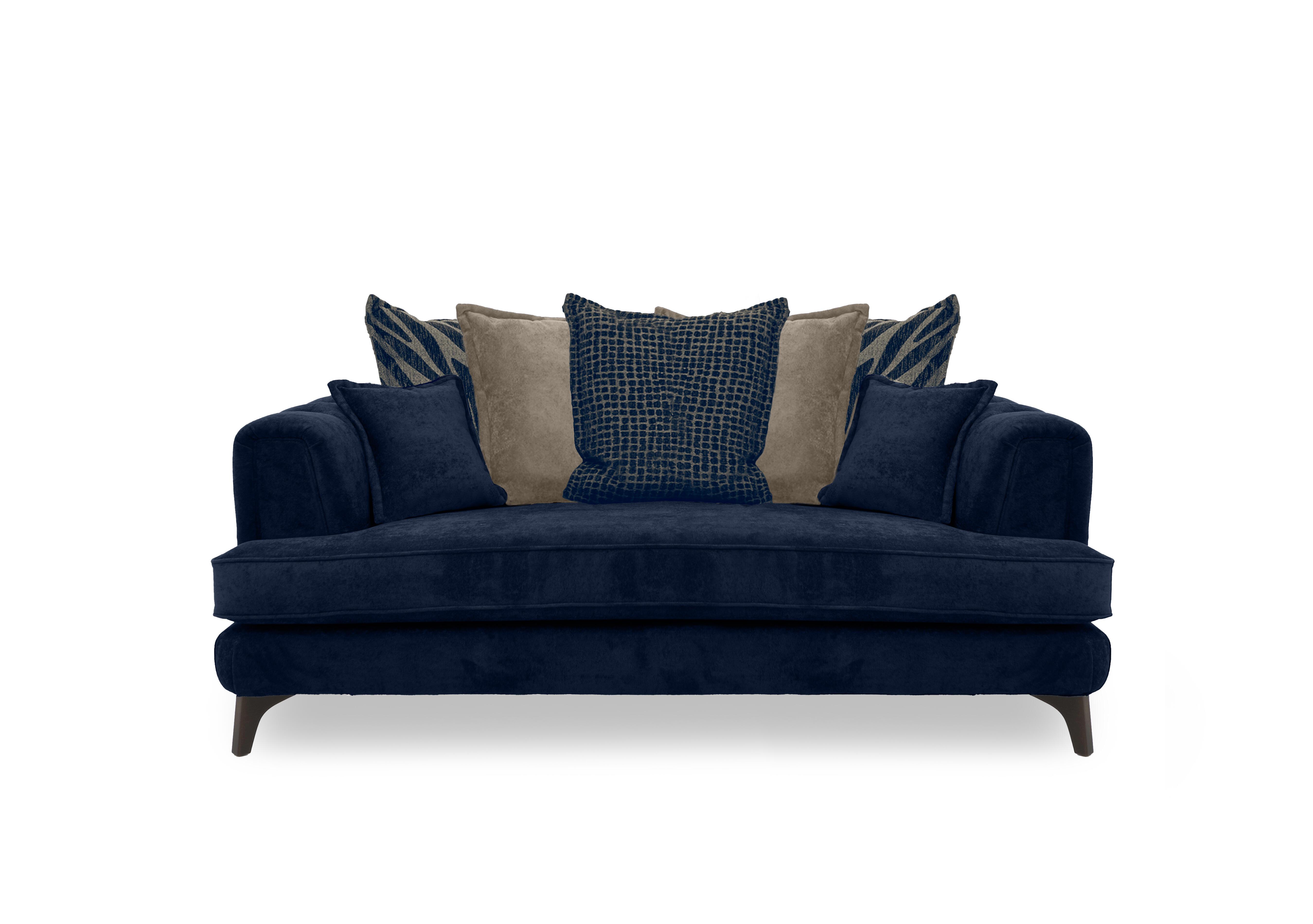 Farrah 3 Seater Scatter Back Sofa in Riga Navy - Zena Blue Dw on Furniture Village