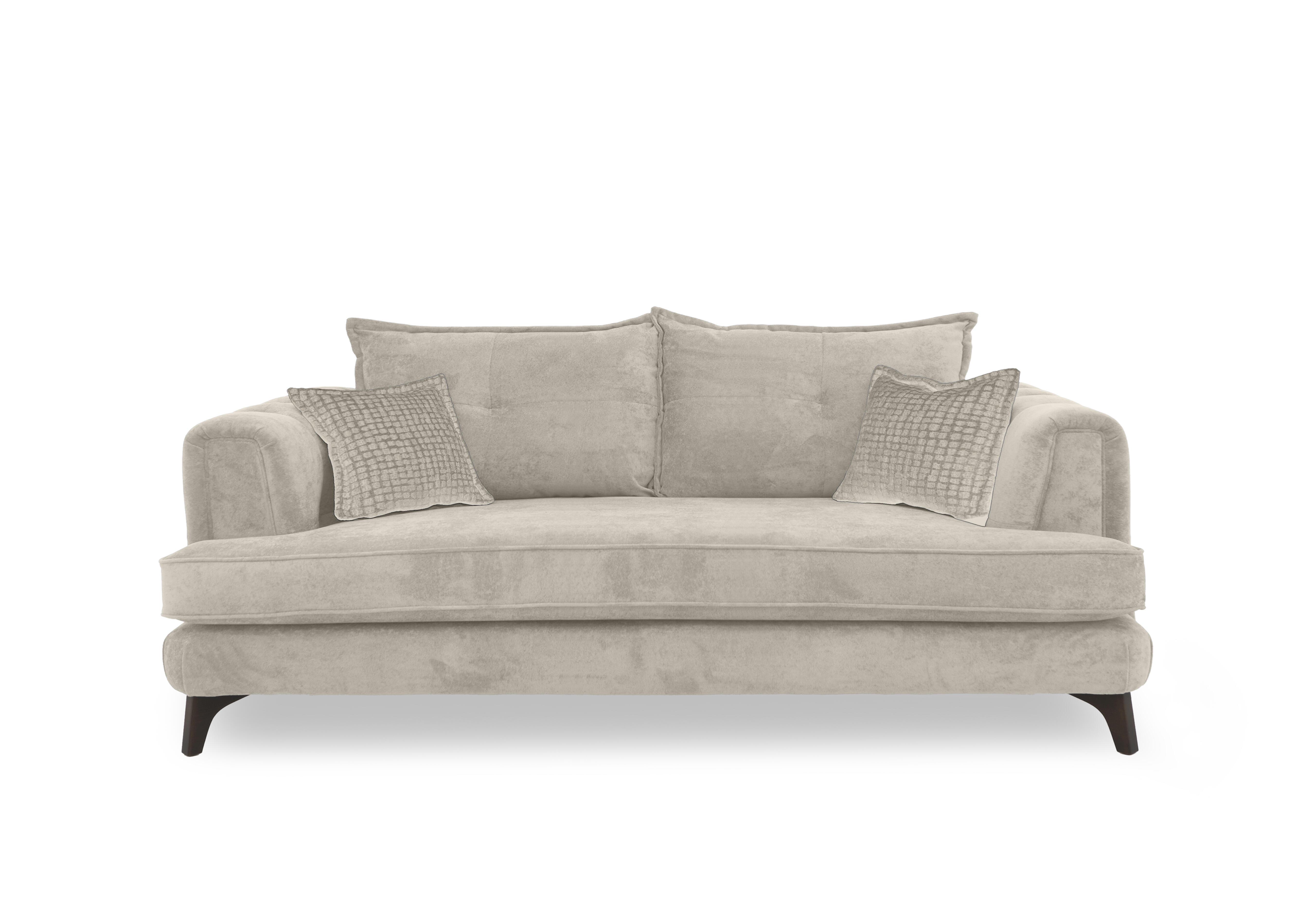Farrah 4 Seater Classic Back Sofa in Riga Cream - Zena Cream Dw on Furniture Village