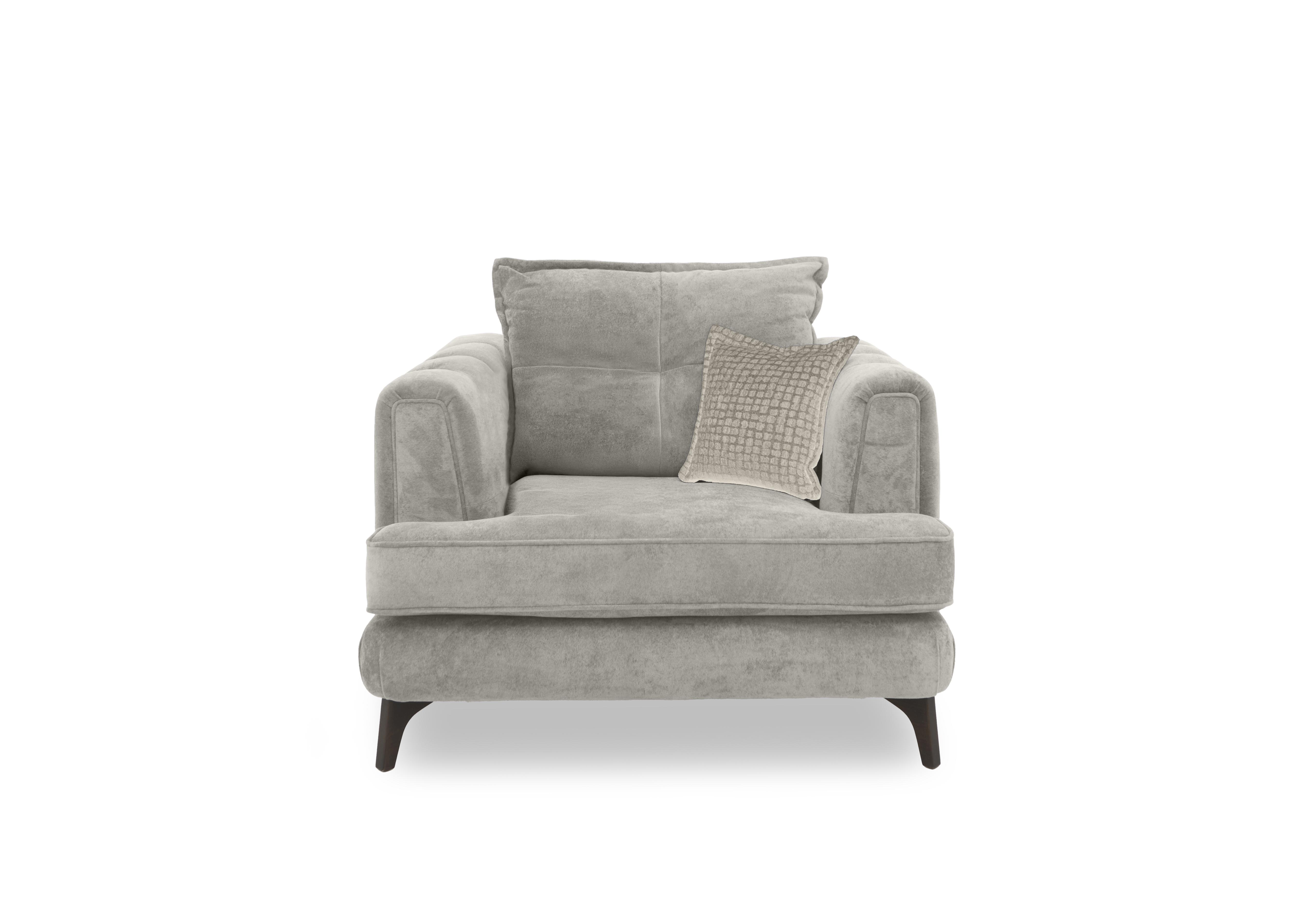 Farrah Classic Back Chair in Riga Stone - Zena Cream Dw on Furniture Village