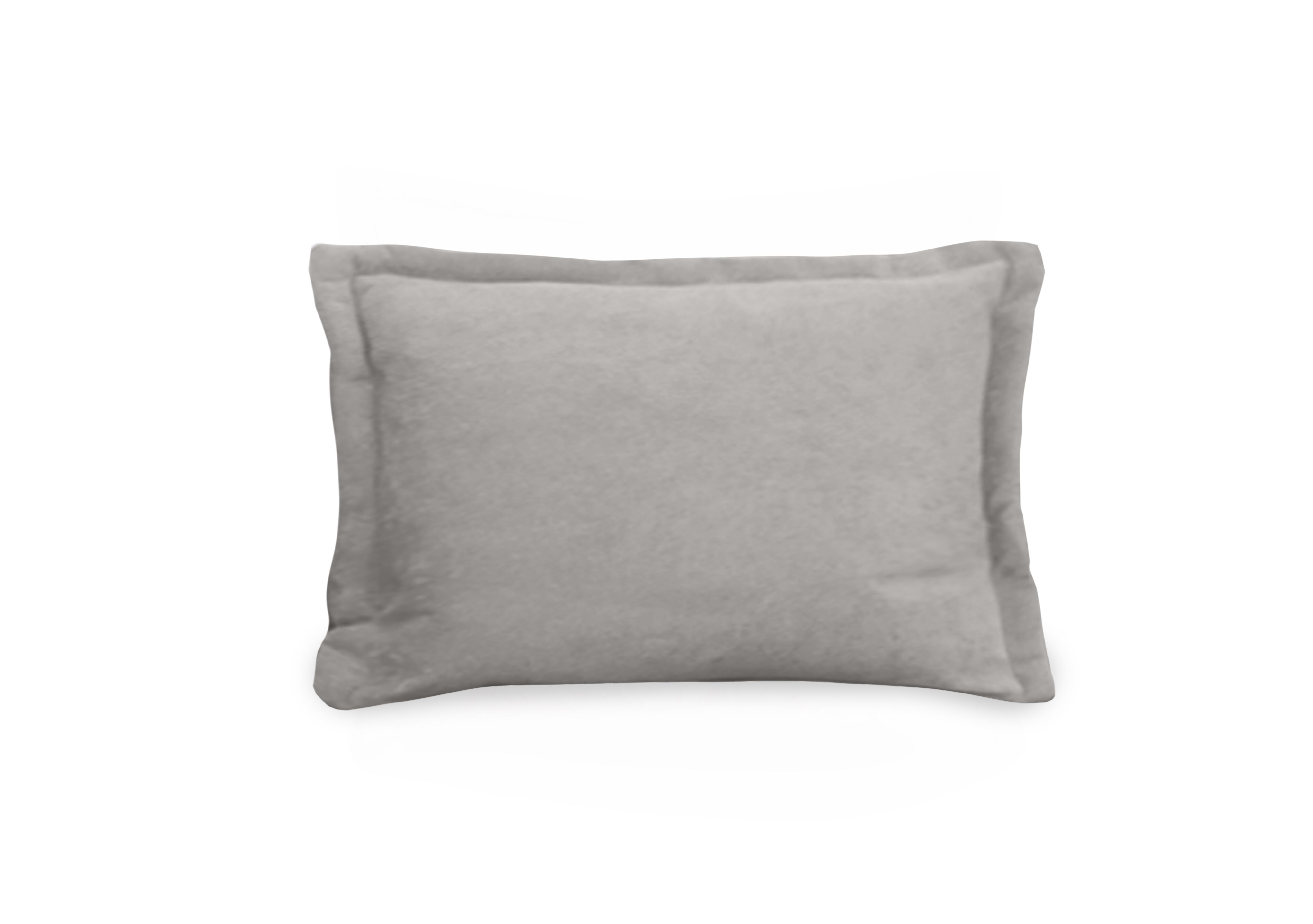 Farrah Bolster Cushion in Riga Silver on Furniture Village