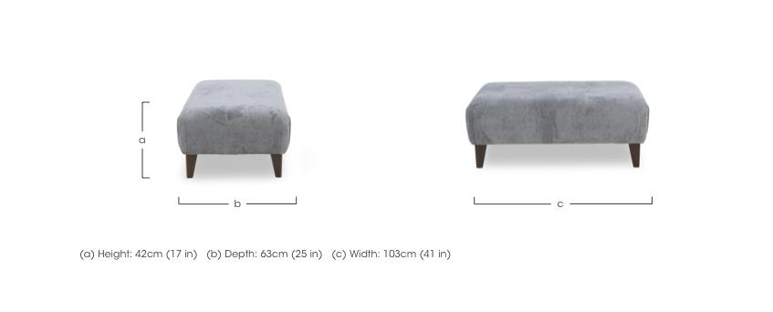 Farrah Large Footstool in  on Furniture Village