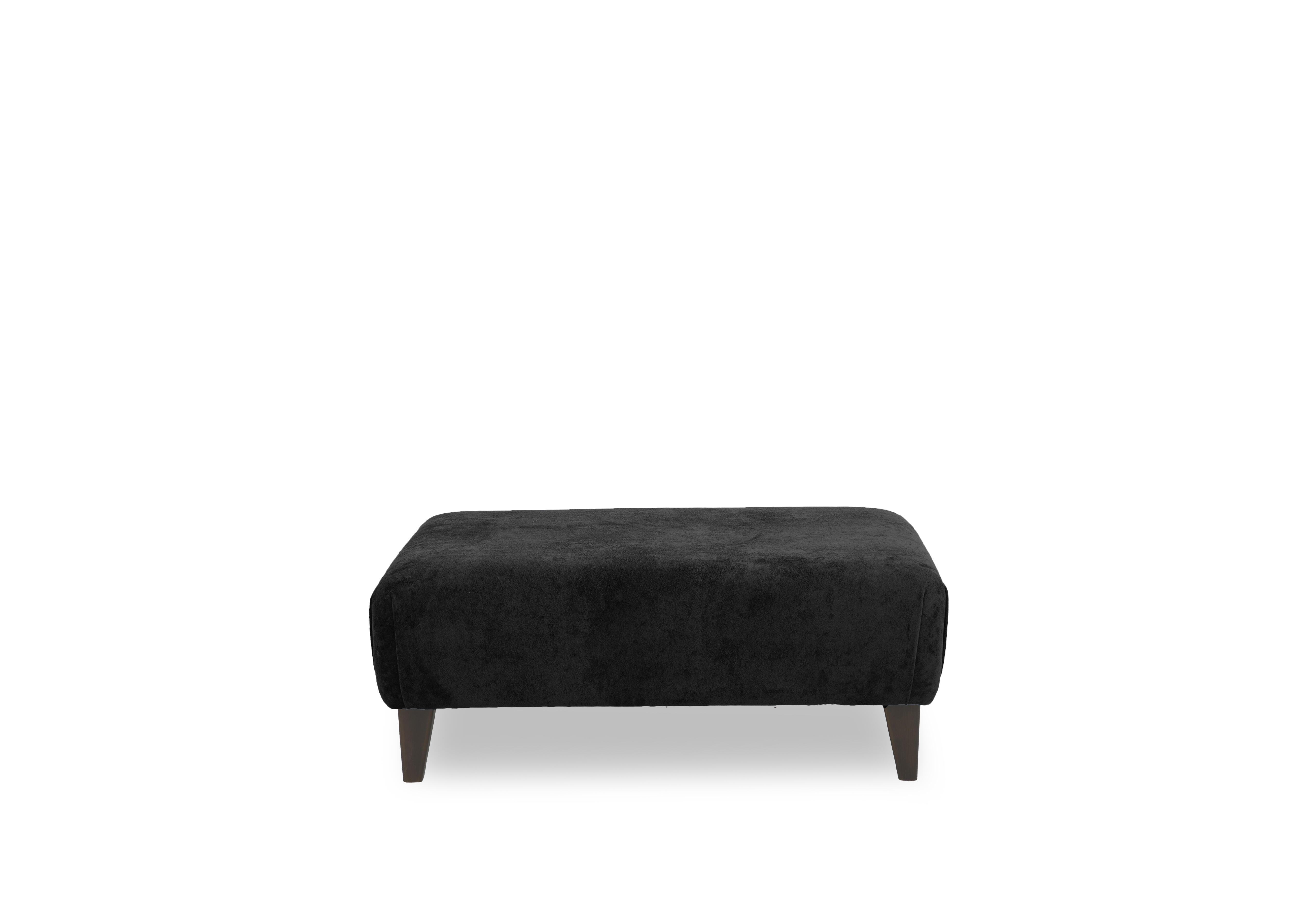 Farrah Large Footstool in Riga Black Dw on Furniture Village