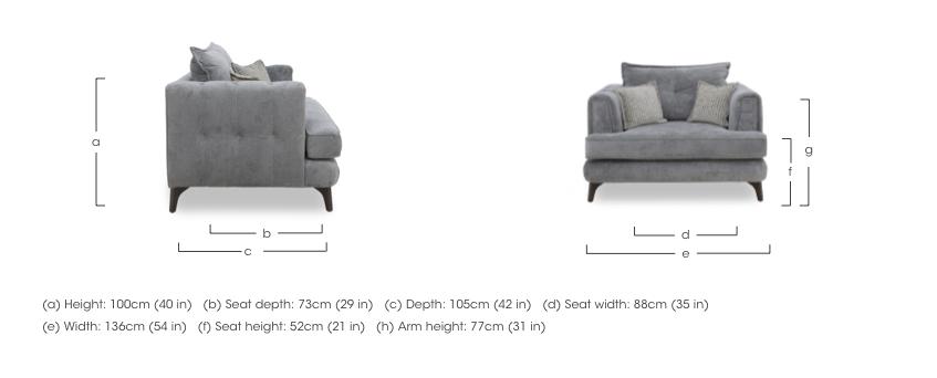 Farrah Classic Back Snuggler in  on Furniture Village