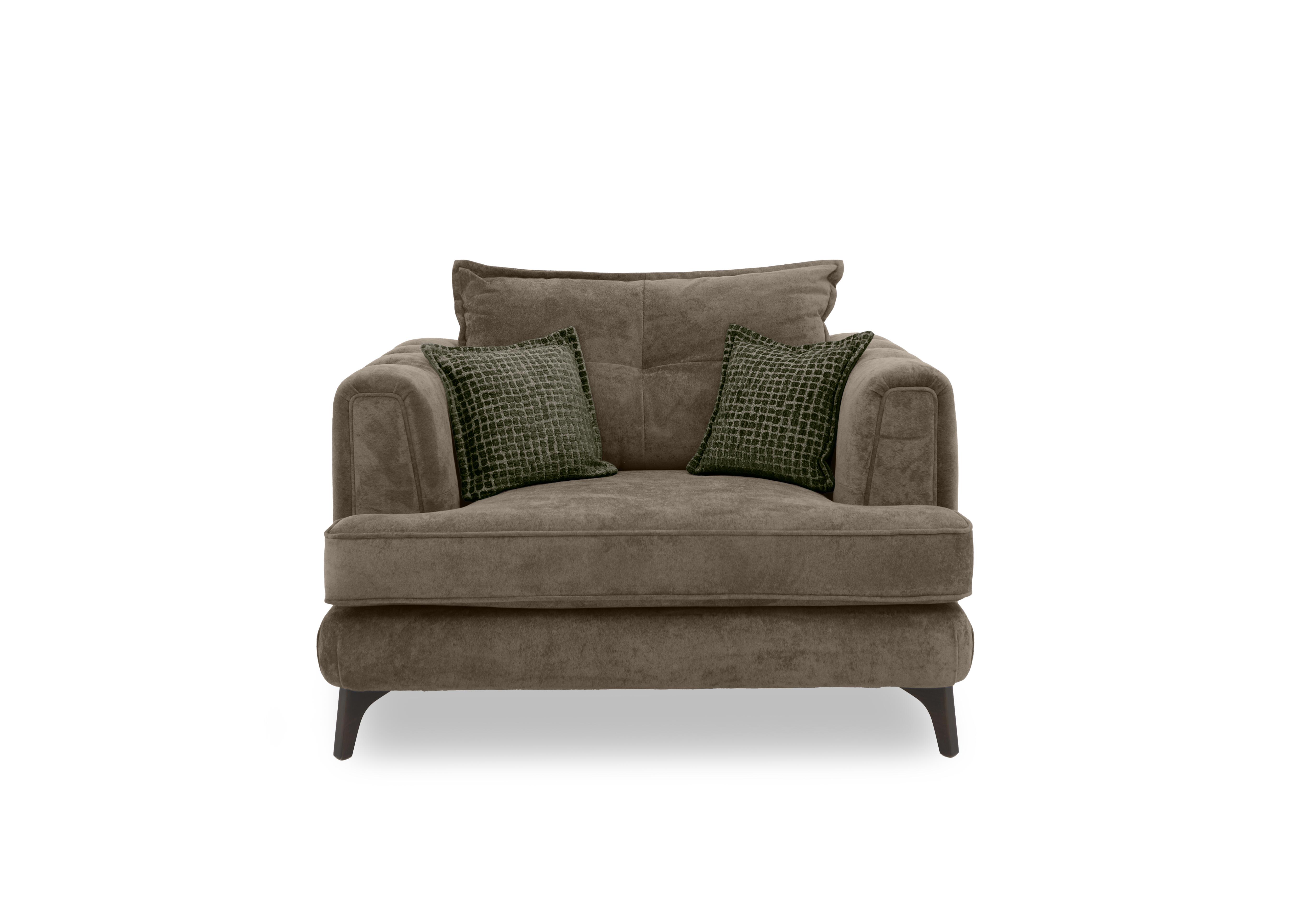 Farrah Classic Back Snuggler in Riga Mink - Zena Green Dw on Furniture Village