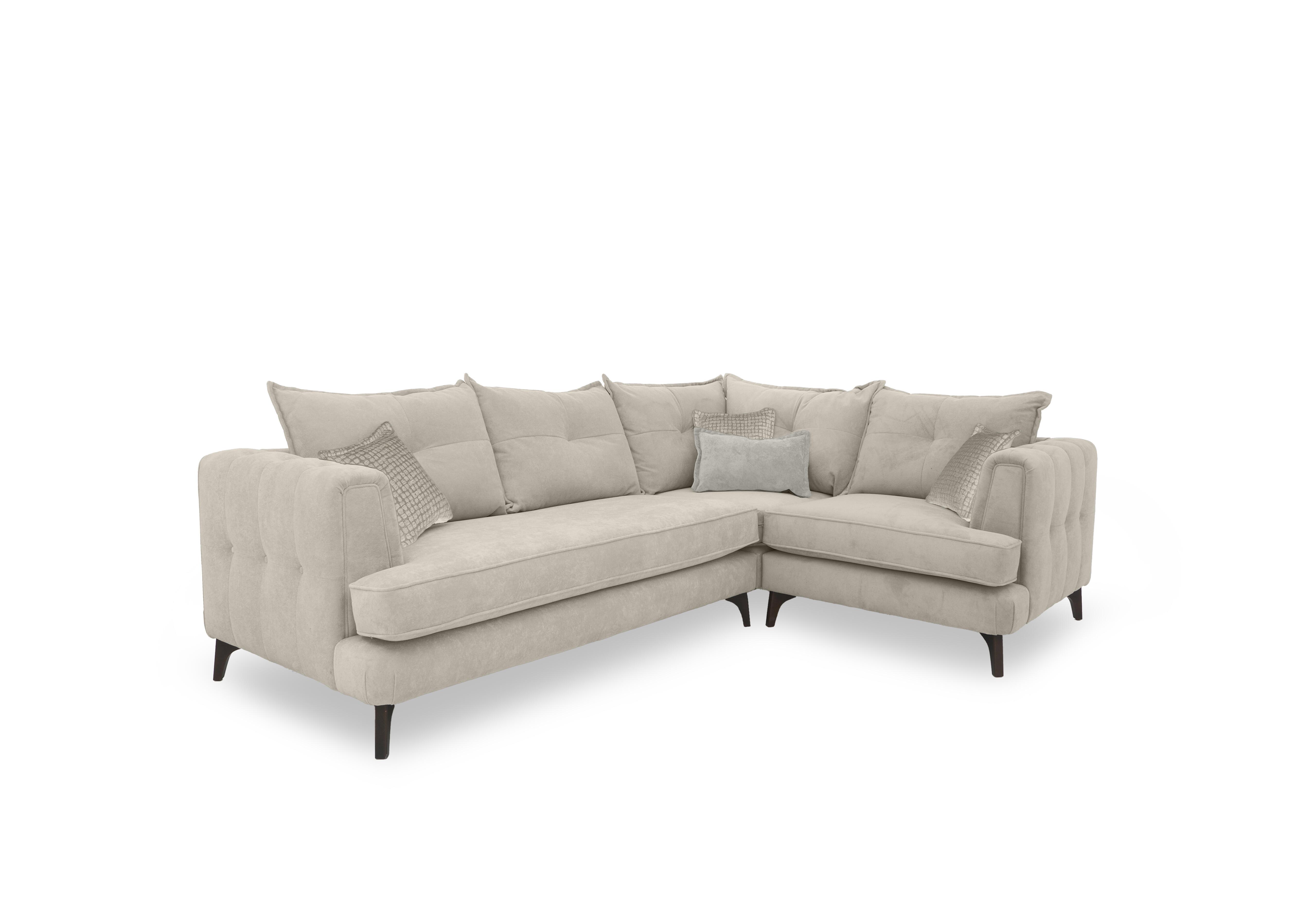 Farrah Classic Back Corner Sofa in Riga Cream - Zena Cream Dw on Furniture Village