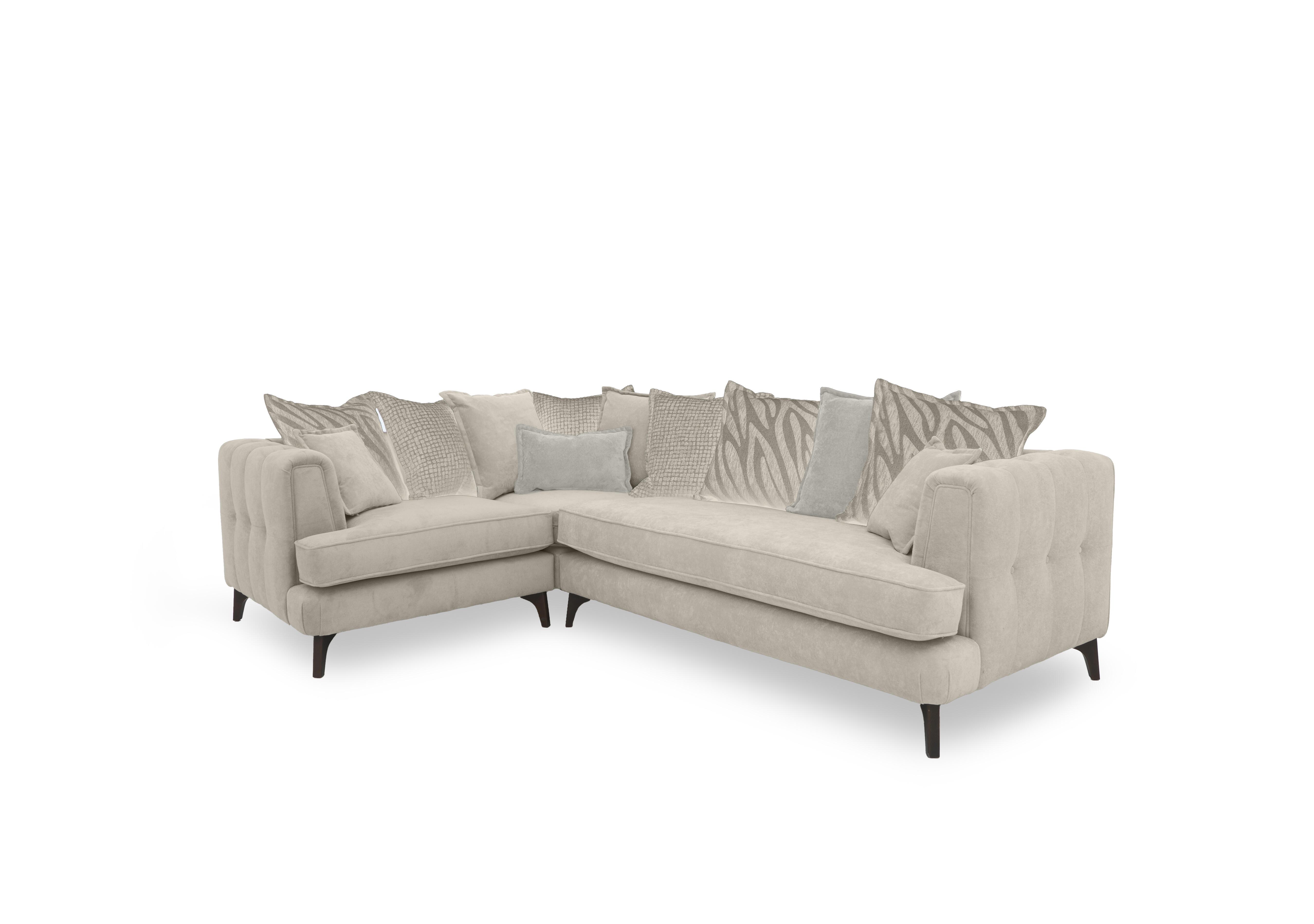 Farrah Scatter Back Corner Sofa in Riga Cream - Zena Cream Dw on Furniture Village