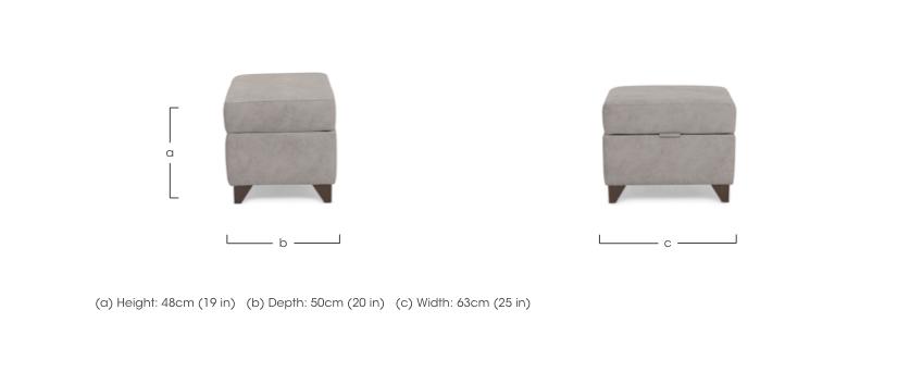Farrah Storage Footstool in  on Furniture Village