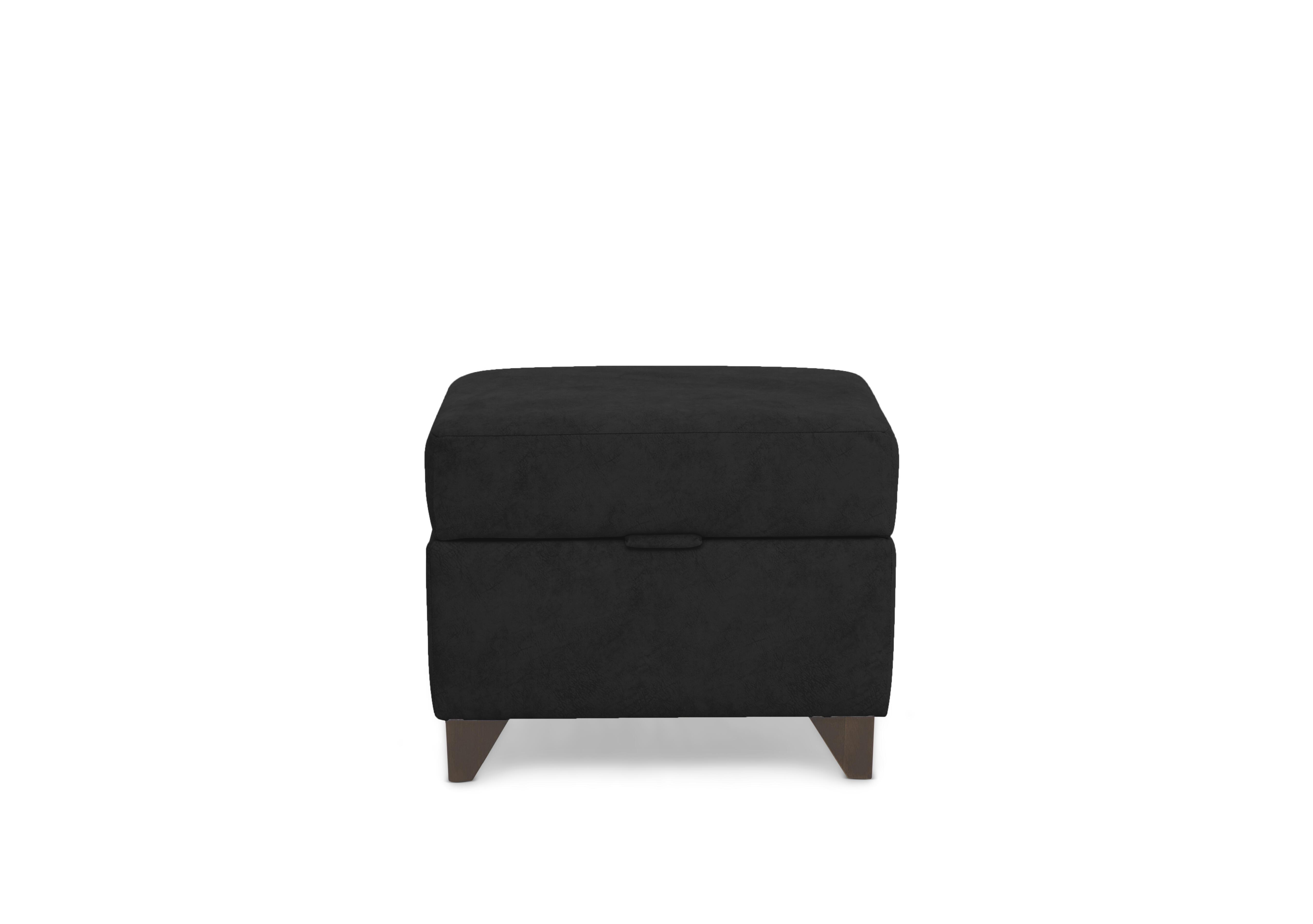 Farrah Storage Footstool in Riga Black Dw on Furniture Village