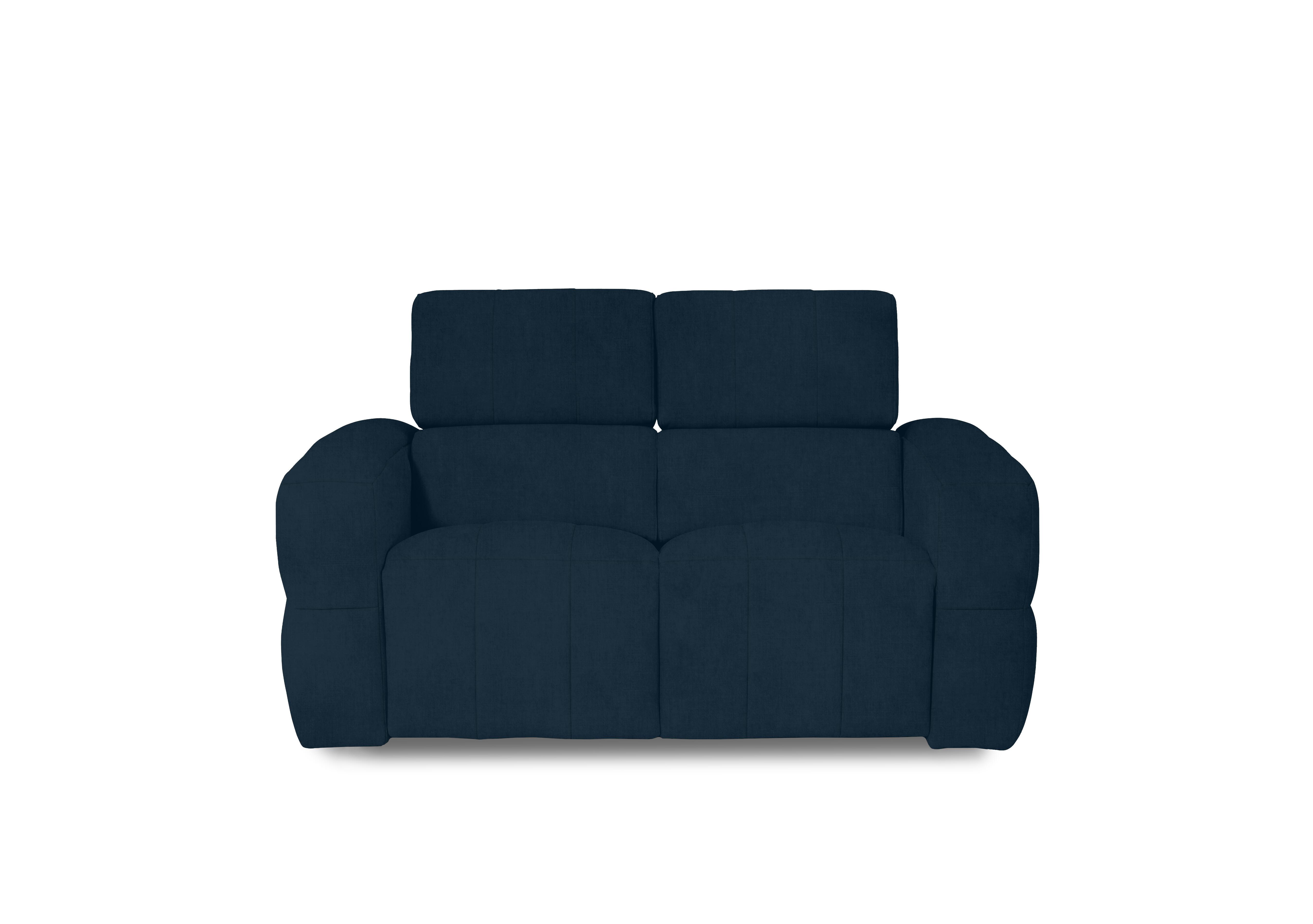 Cube Fabric 2 Seater Power Recliner Sofa with Power Headrests in Opulence Royal 50495 on Furniture Village