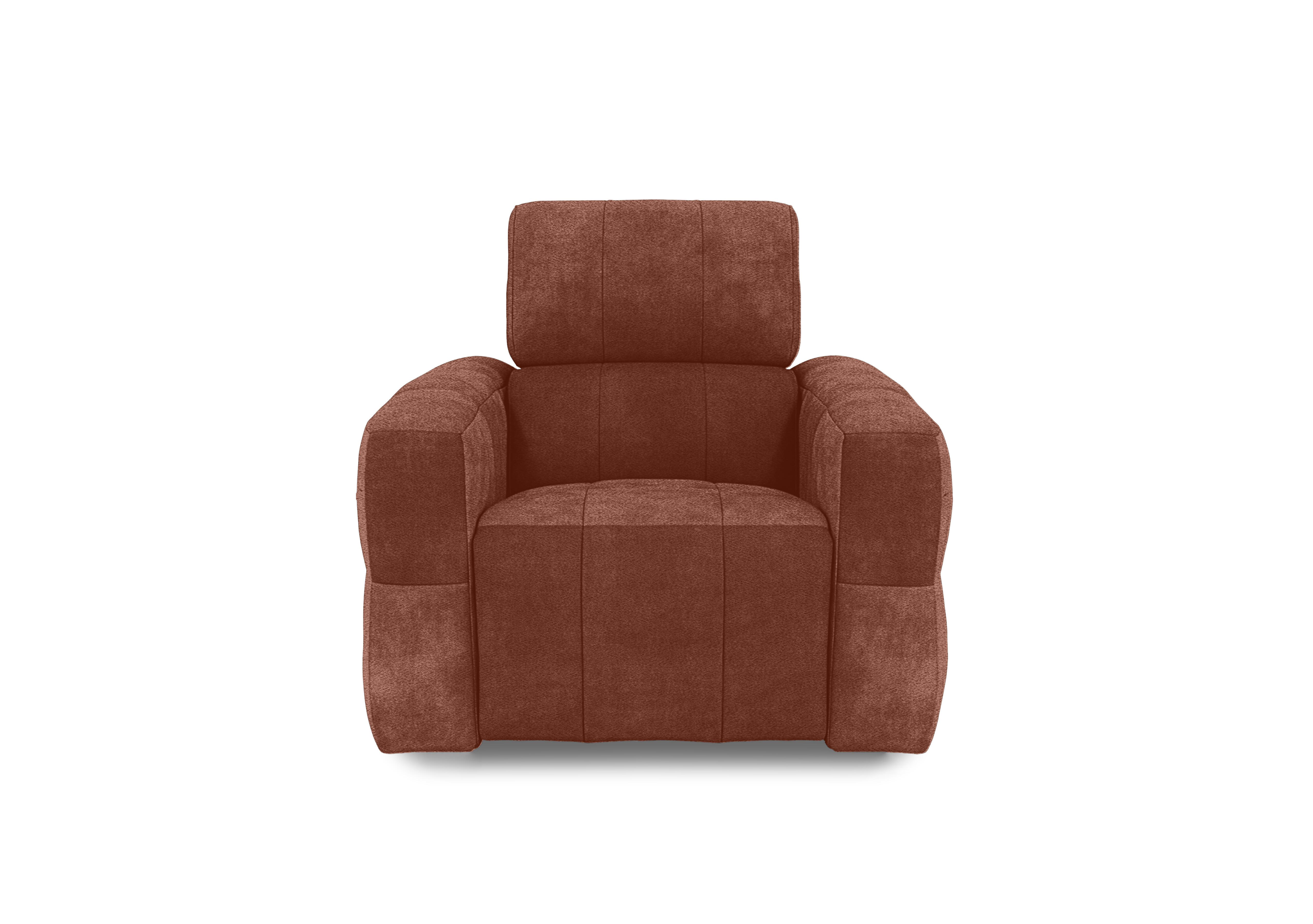 Cube Fabric Power Recliner Chair with Power Headrest - Furniture Village