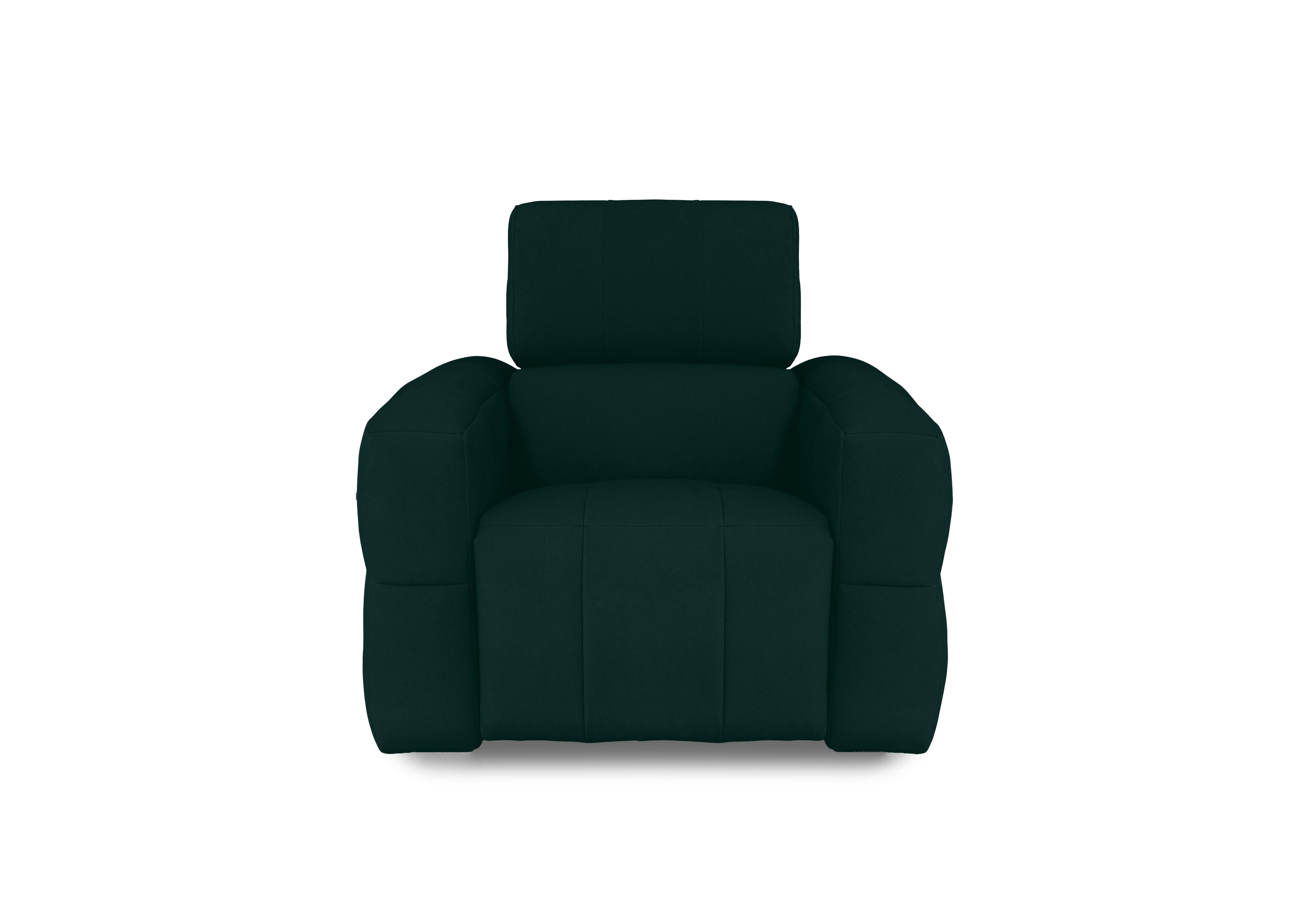 Cube Fabric Power Recliner Chair with Power Headrest - Furniture Village