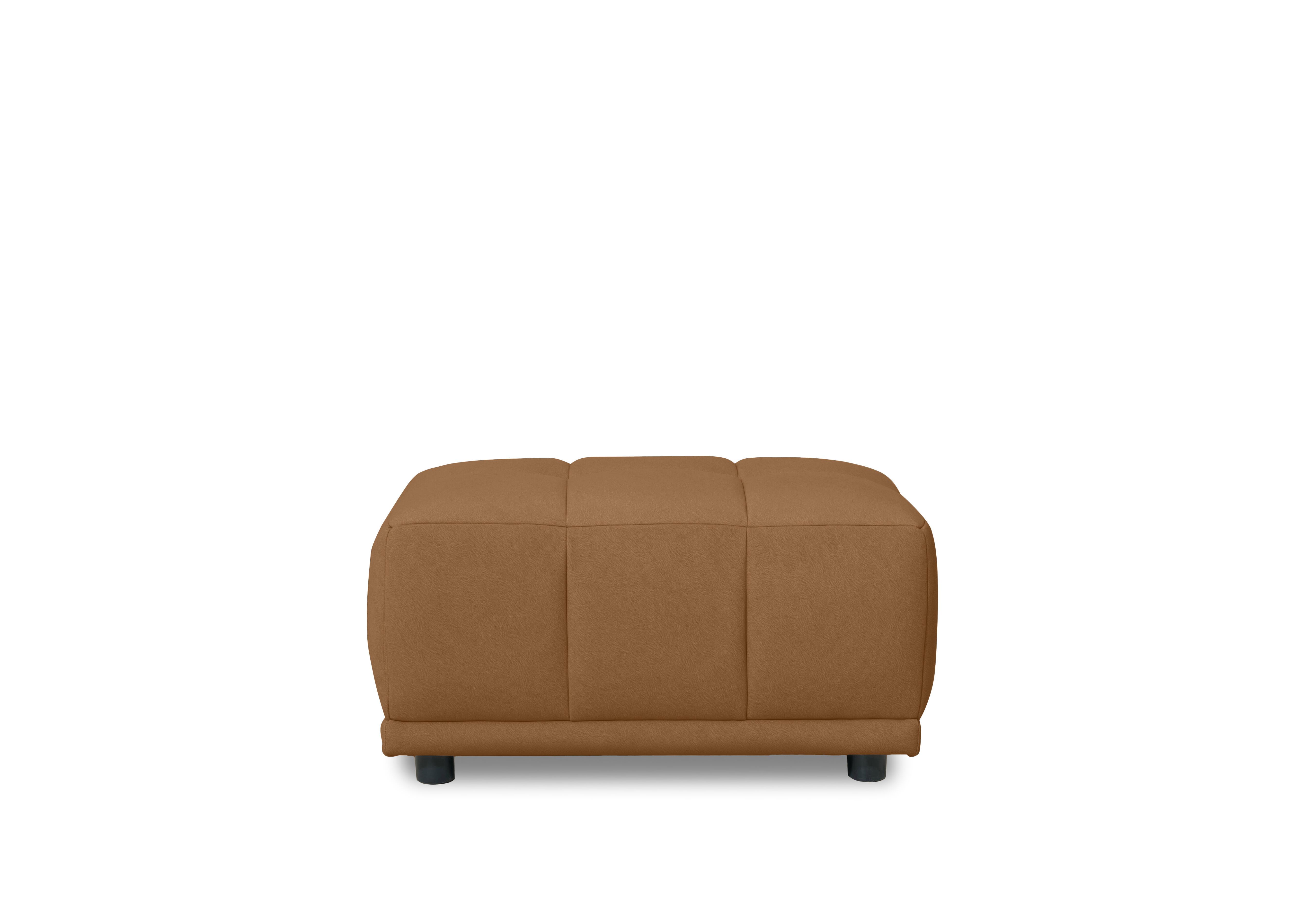 Cube Fabric Large Footstool in Bella Copper 43273 on Furniture Village