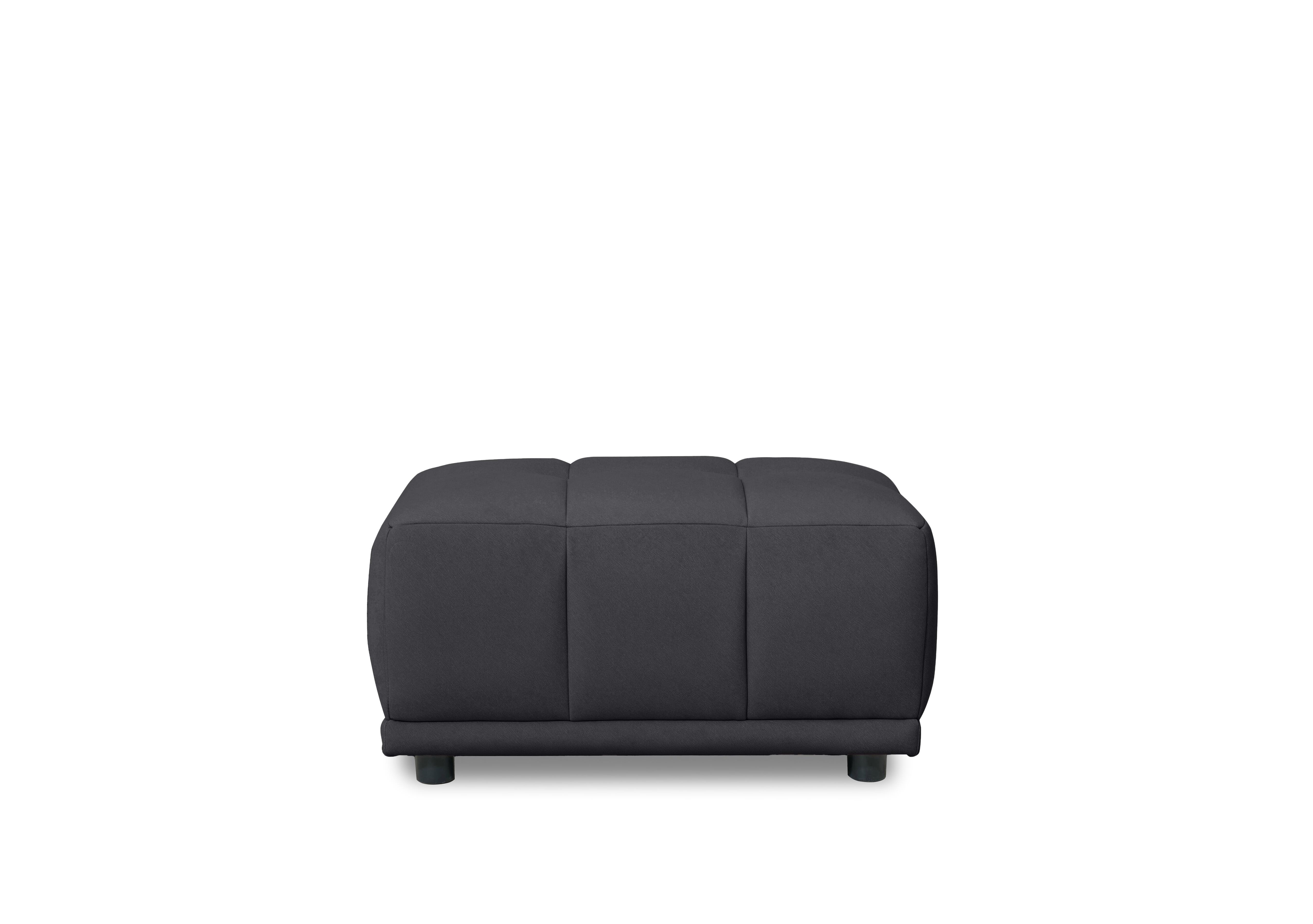 Cube Fabric Large Footstool in Bella Iron Grey 43460 on Furniture Village