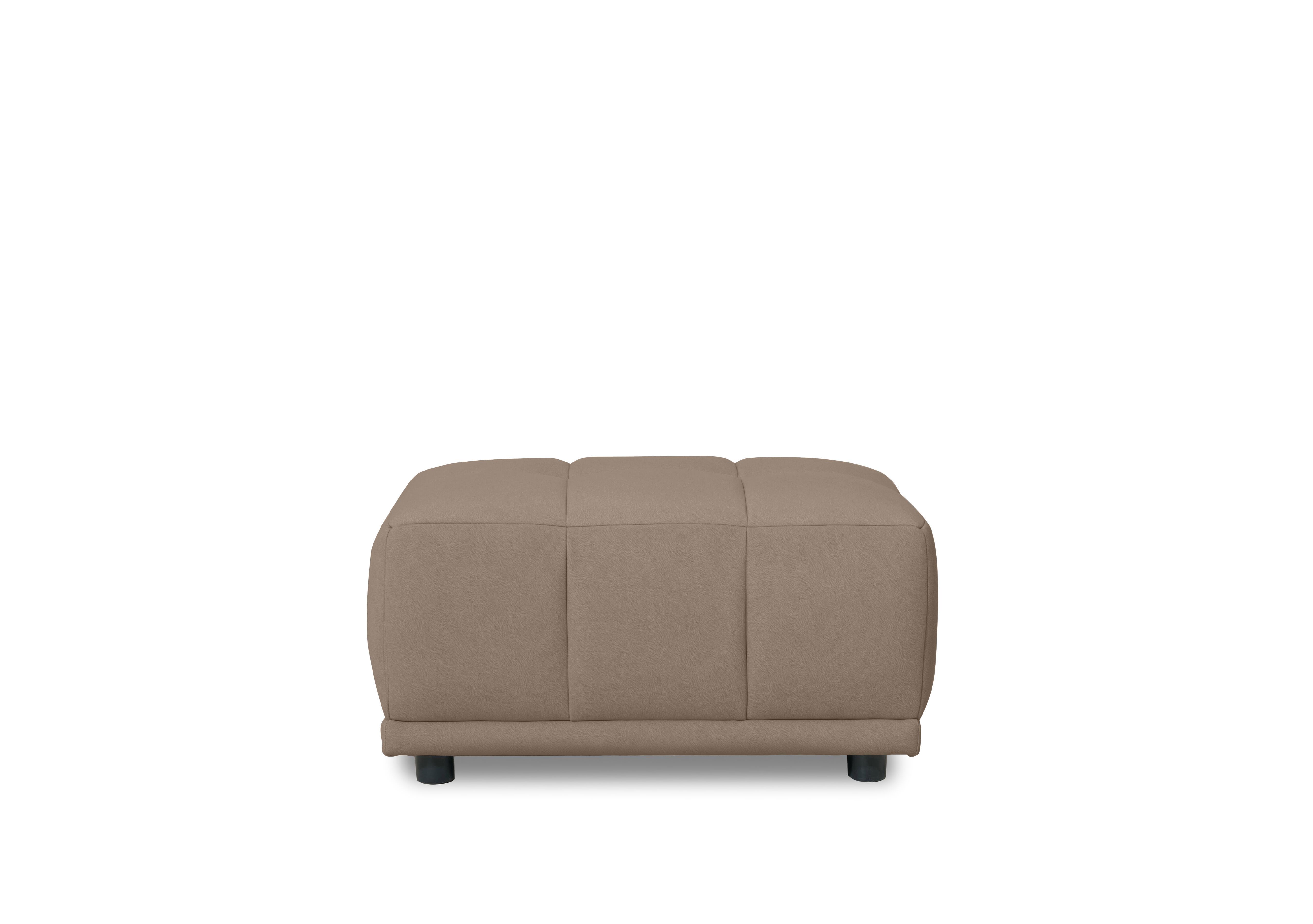 Cube Fabric Large Footstool in Bella Latte 43170 on Furniture Village