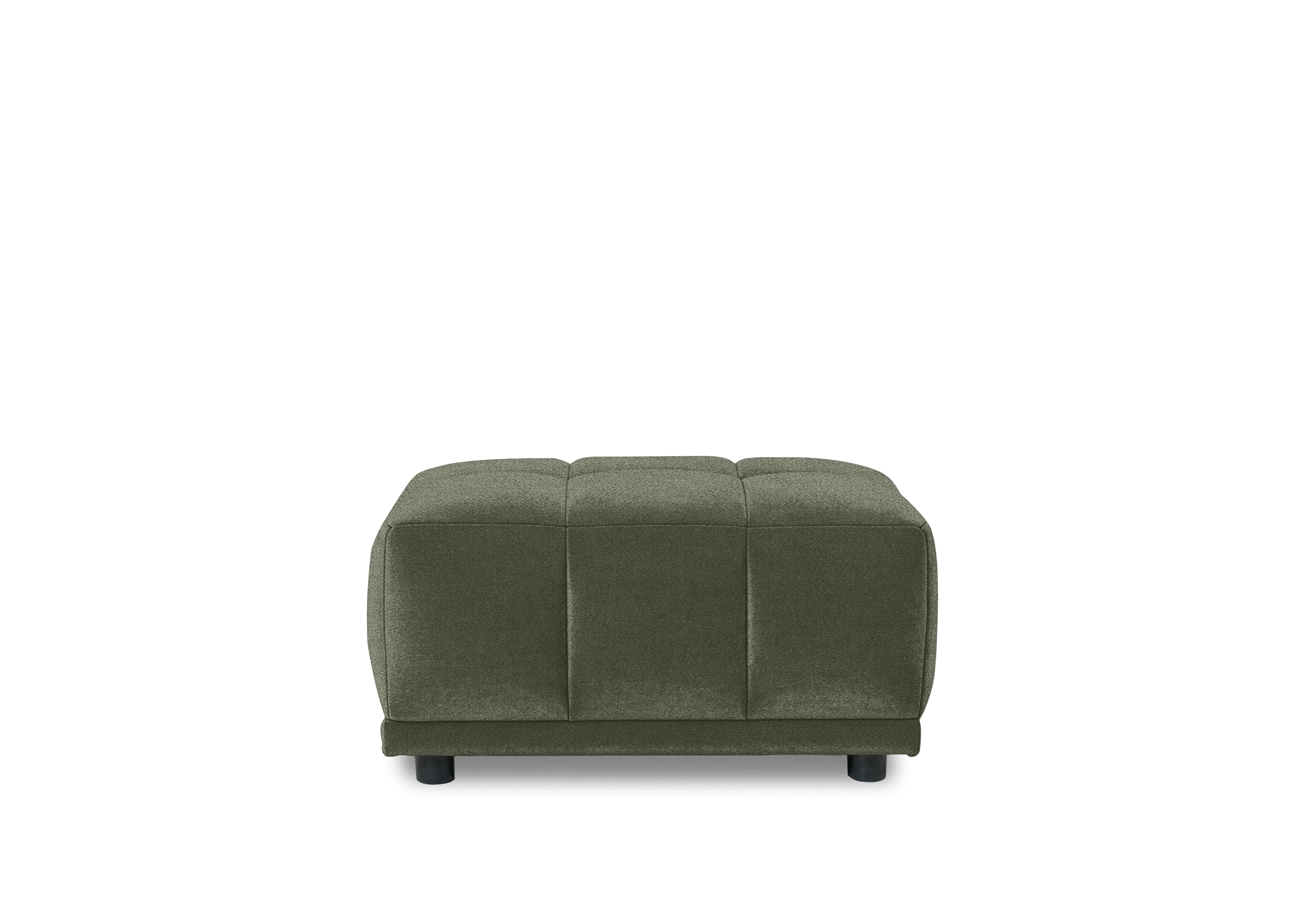 Cube Fabric Large Footstool in Hudson Pine 25355 on Furniture Village
