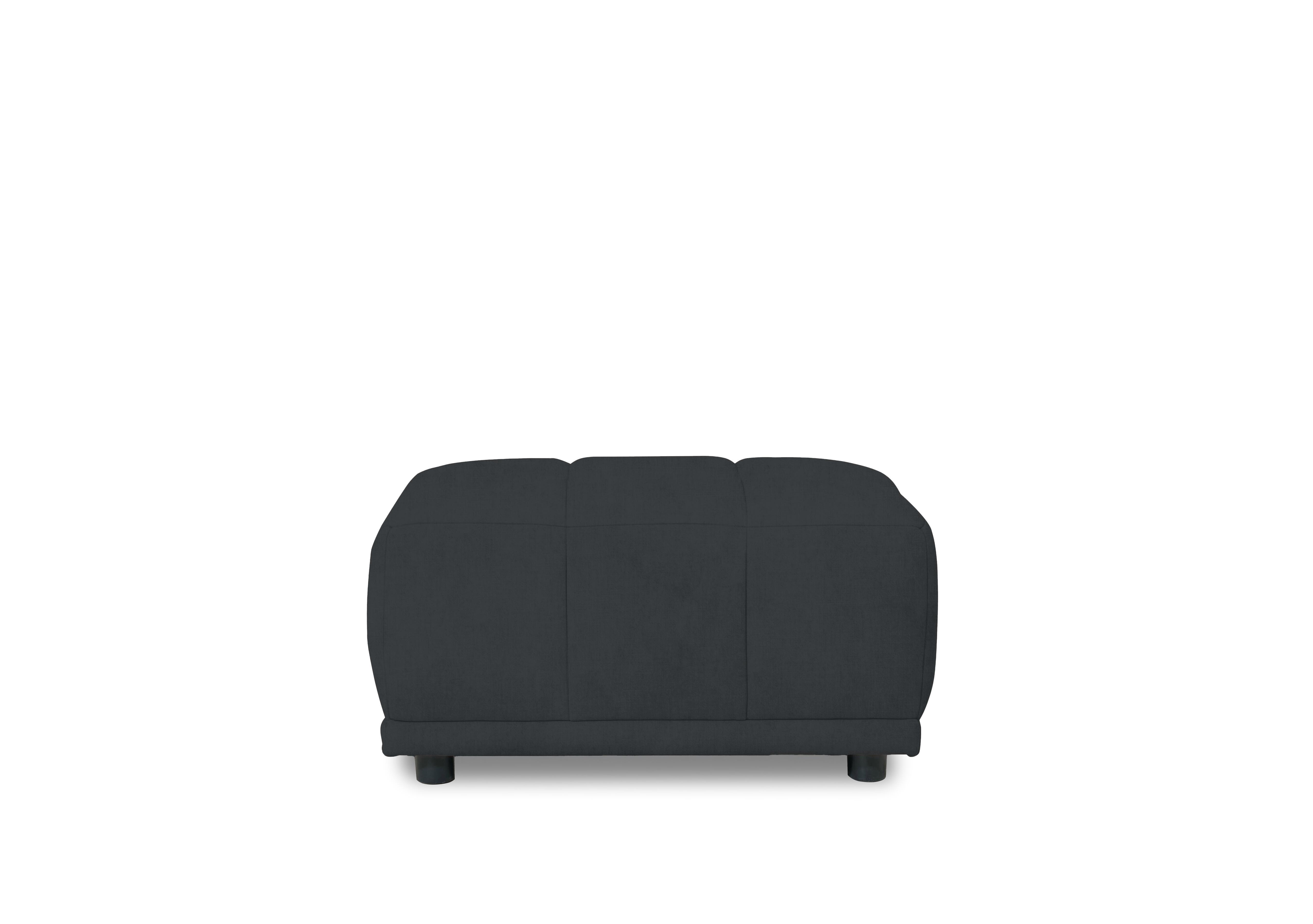 Cube Fabric Large Footstool in Opulence Charcoal 51002 on Furniture Village