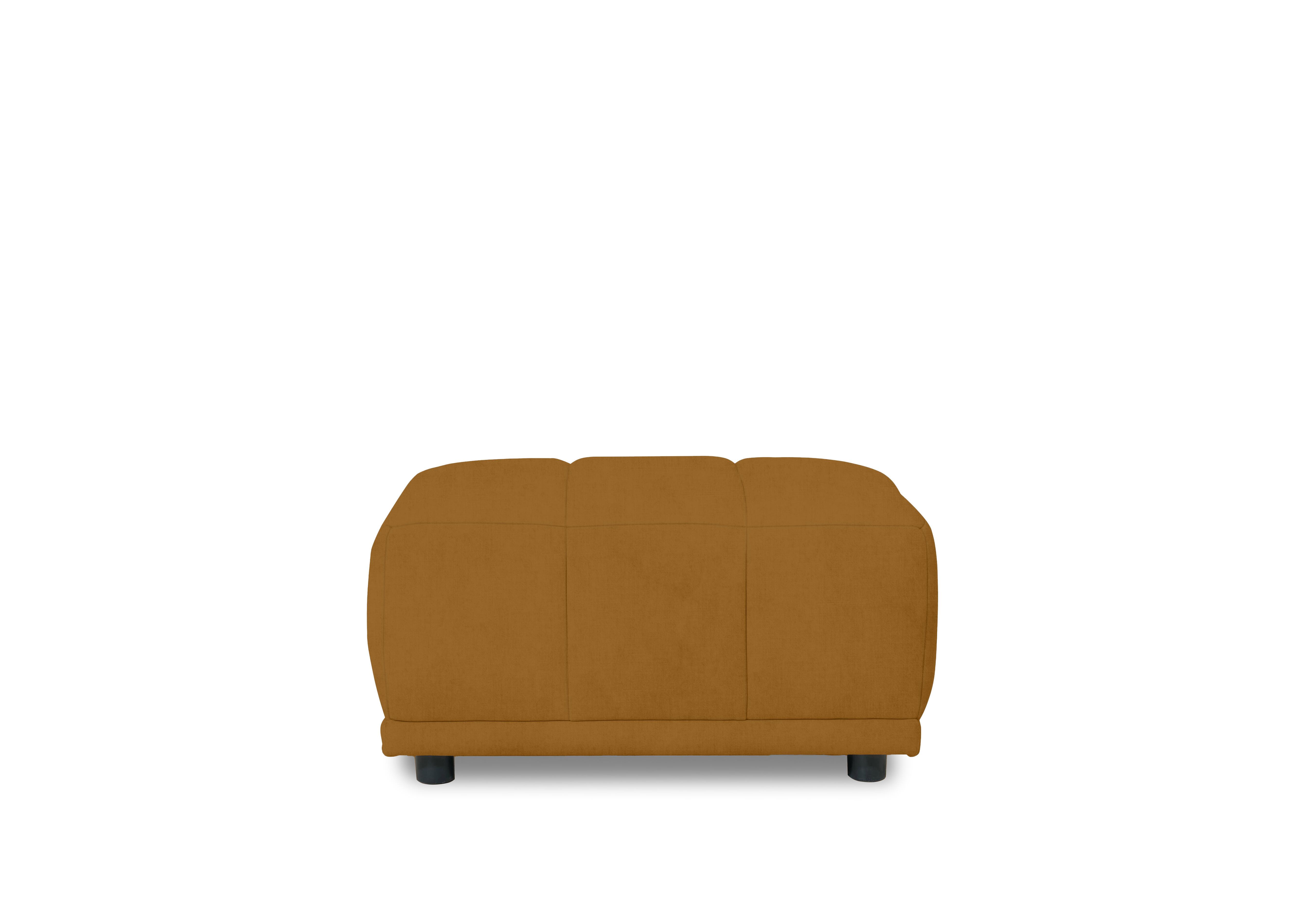 Cube Fabric Large Footstool in Opulence Saffron 51009 on Furniture Village