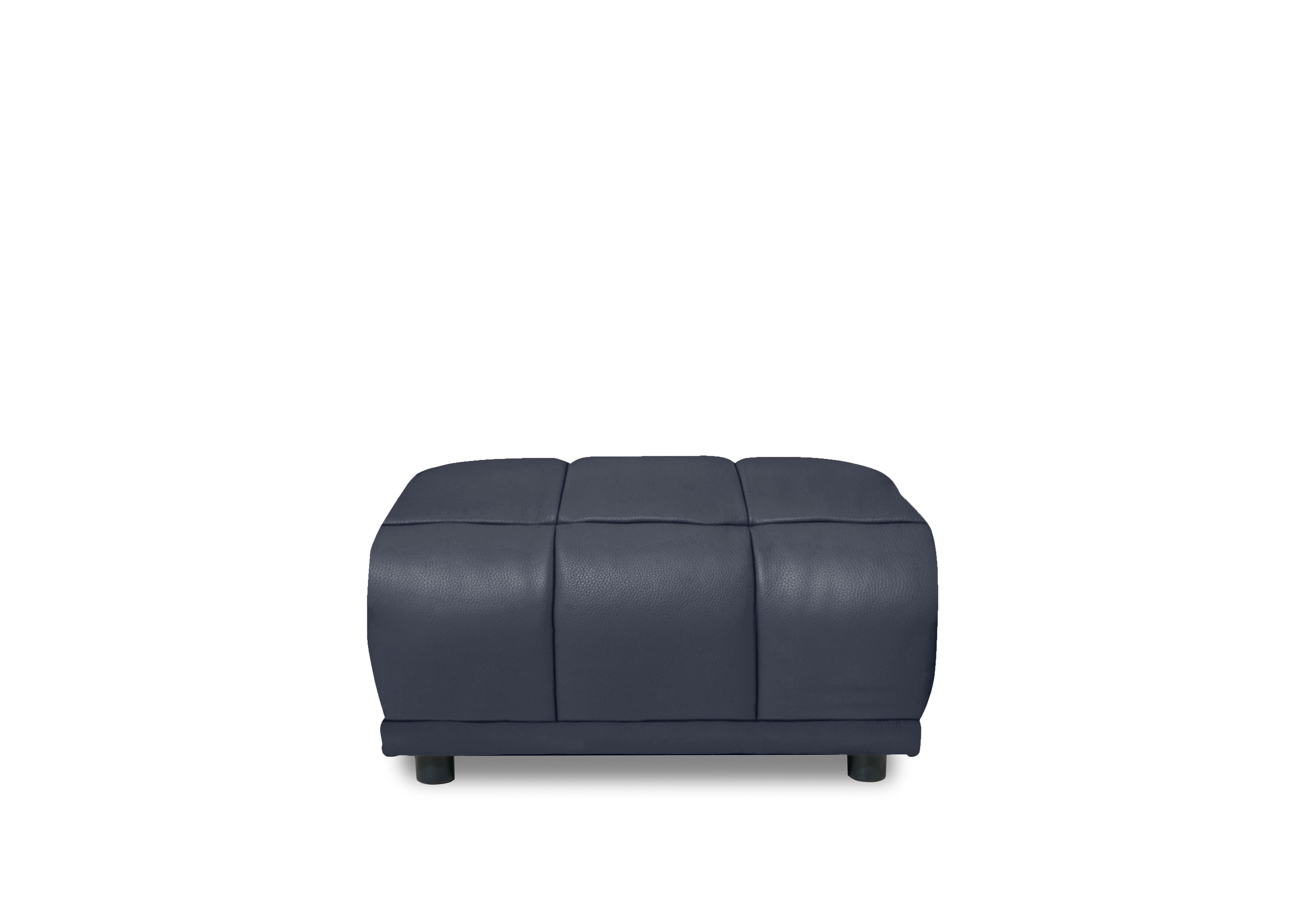 Cube Leather Large Footstool in Montana Lavender Gry Cat-60/18 on Furniture Village