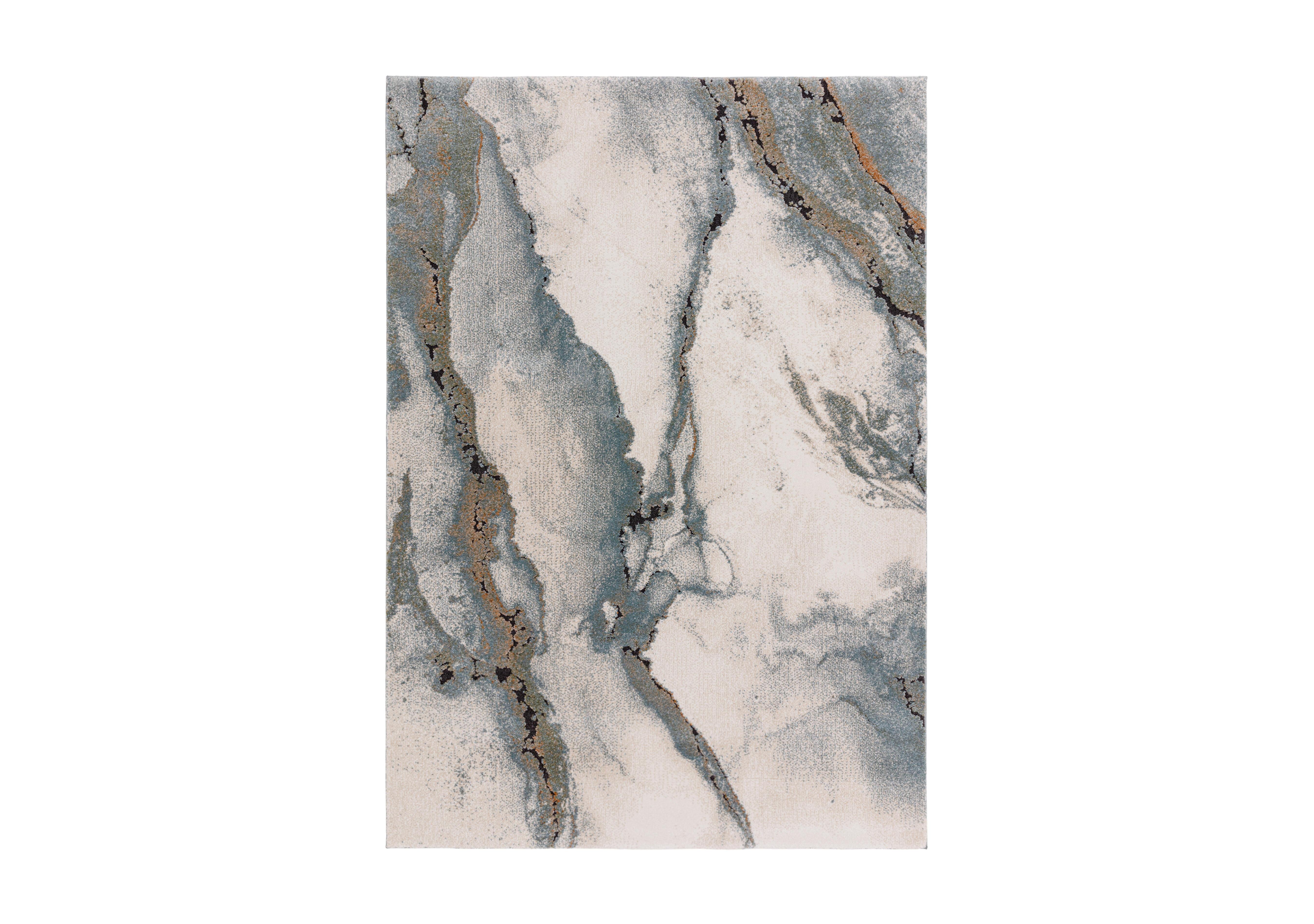 Ixia Rug in Blue on Furniture Village