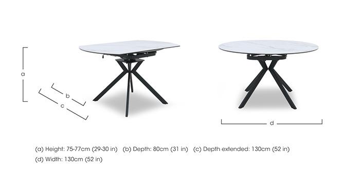 Quattro Extending Swivel Dining Table in  on Furniture Village