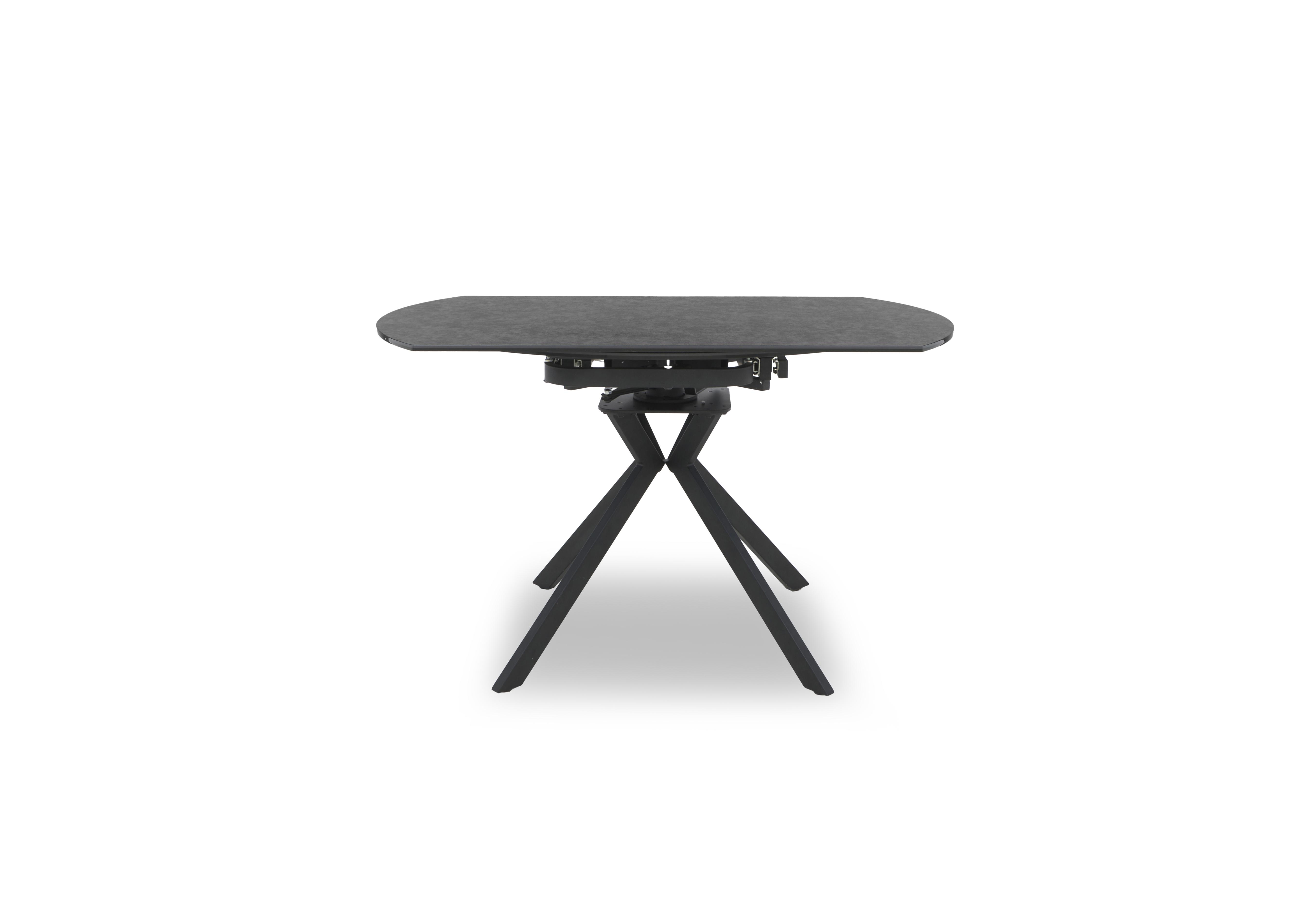 Quattro Extending Swivel Dining Table in Charcoal on Furniture Village
