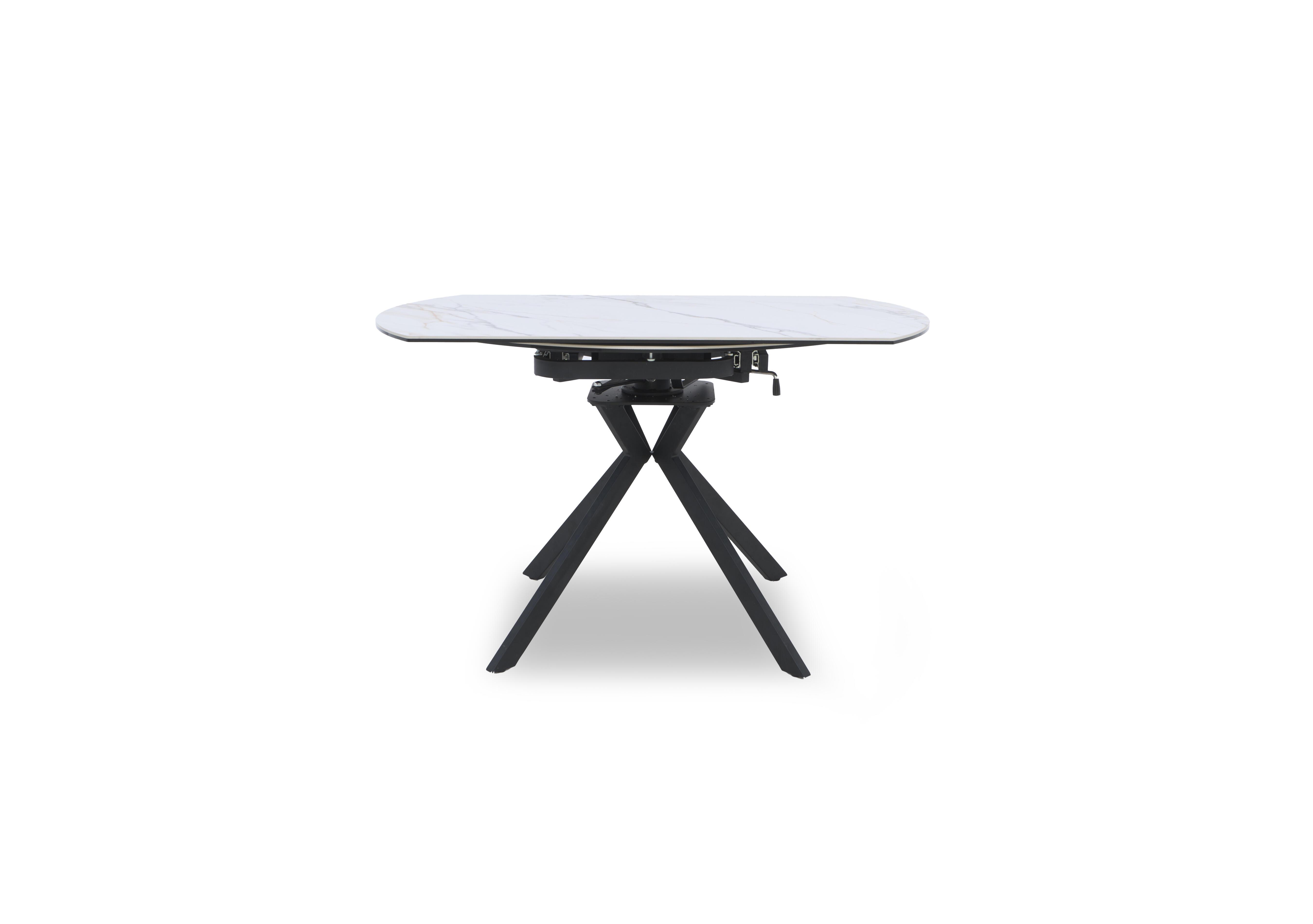 Quattro Extending Swivel Dining Table in Oyster on Furniture Village