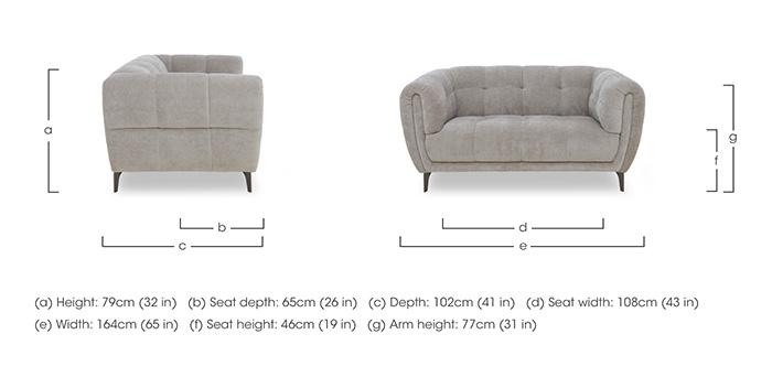 Sienna Fabric 2 Seater Sofa in  on Furniture Village