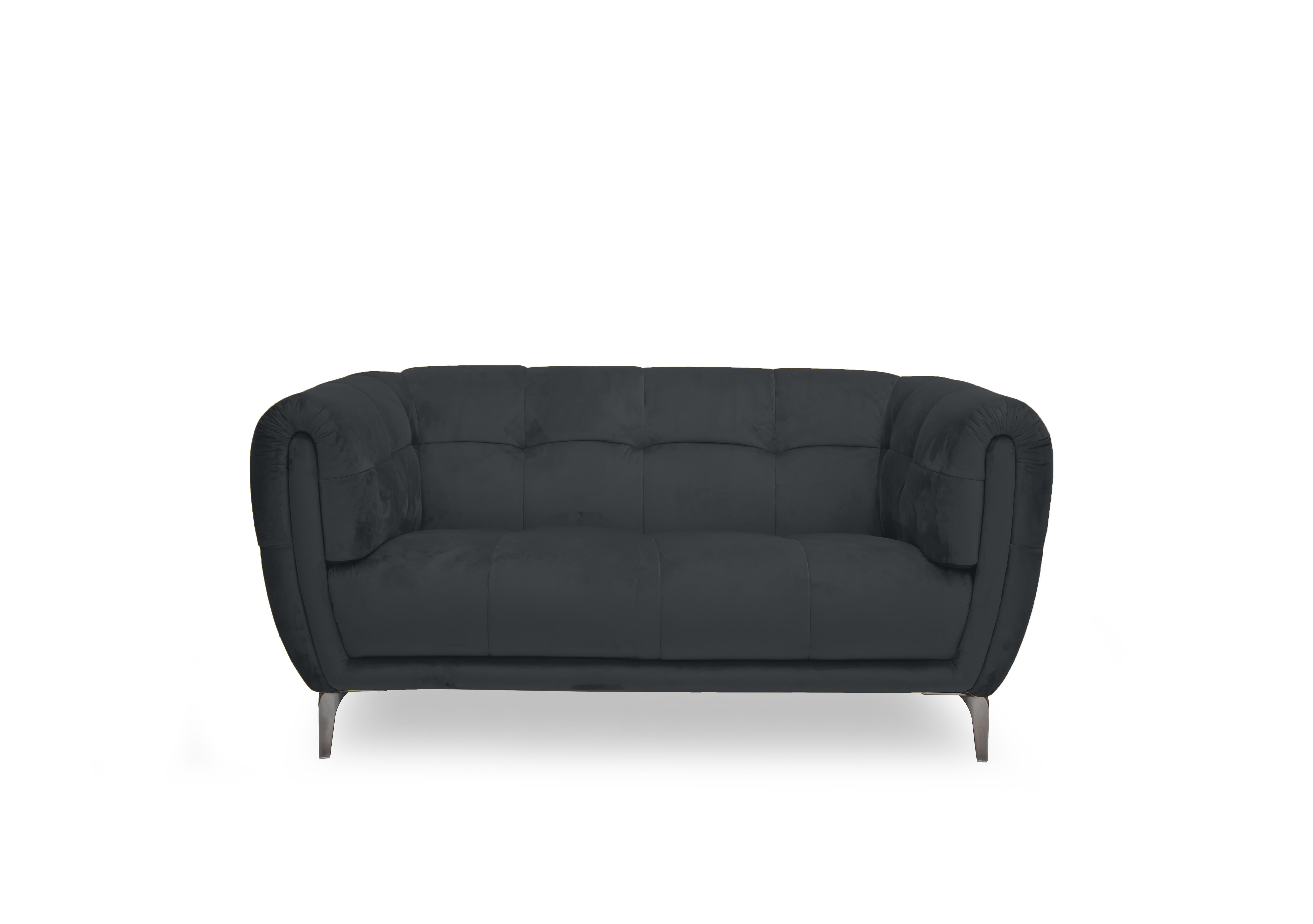 Sienna Fabric 2 Seater Sofa in Opulence Charcoal 51002 on Furniture Village