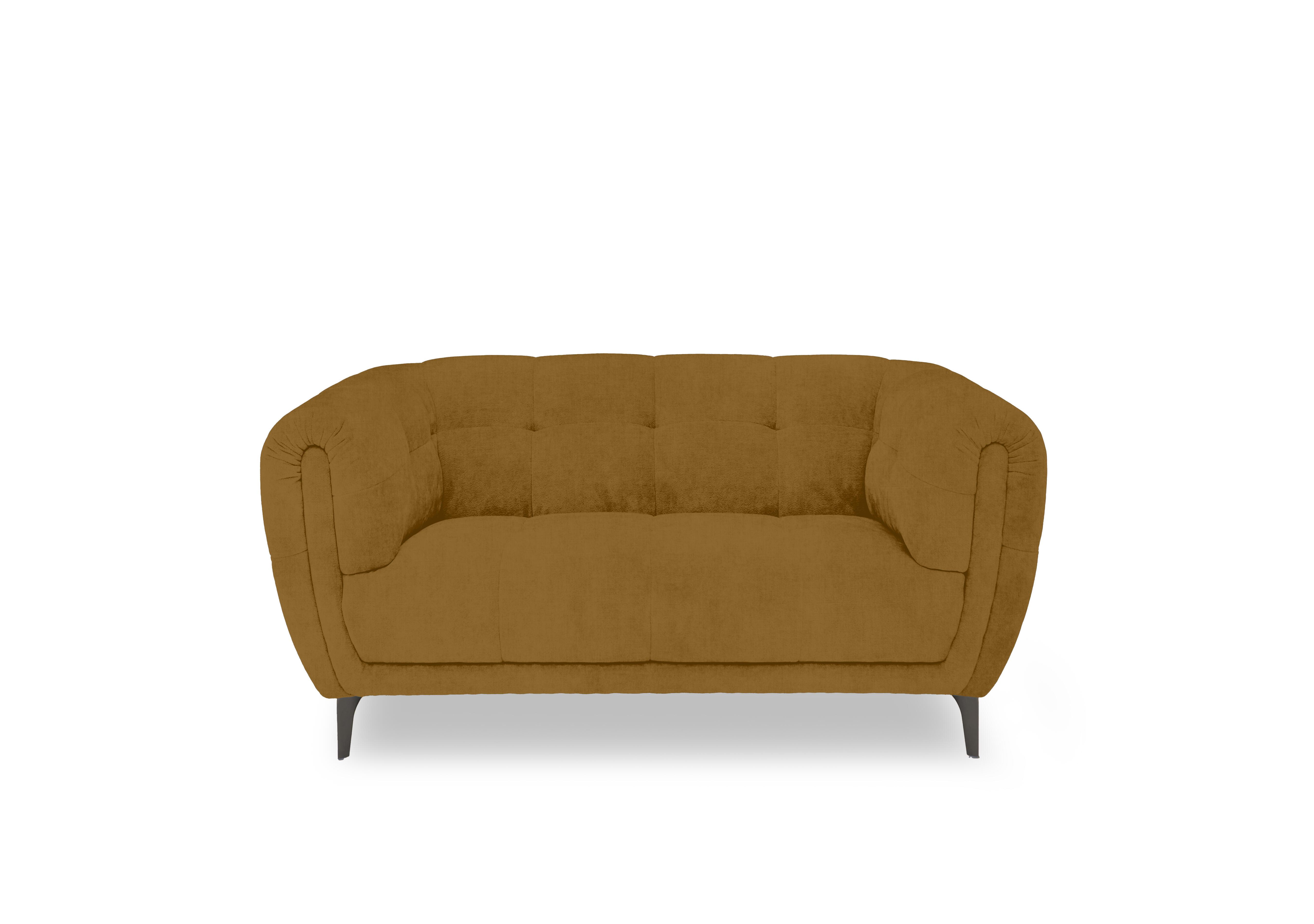 Sienna Fabric 2 Seater Sofa in Opulence Saffron 51009 on Furniture Village