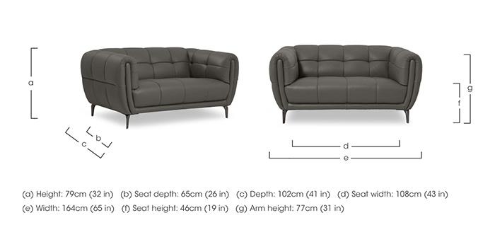 Sienna Leather 2 Seater Sofa in  on Furniture Village