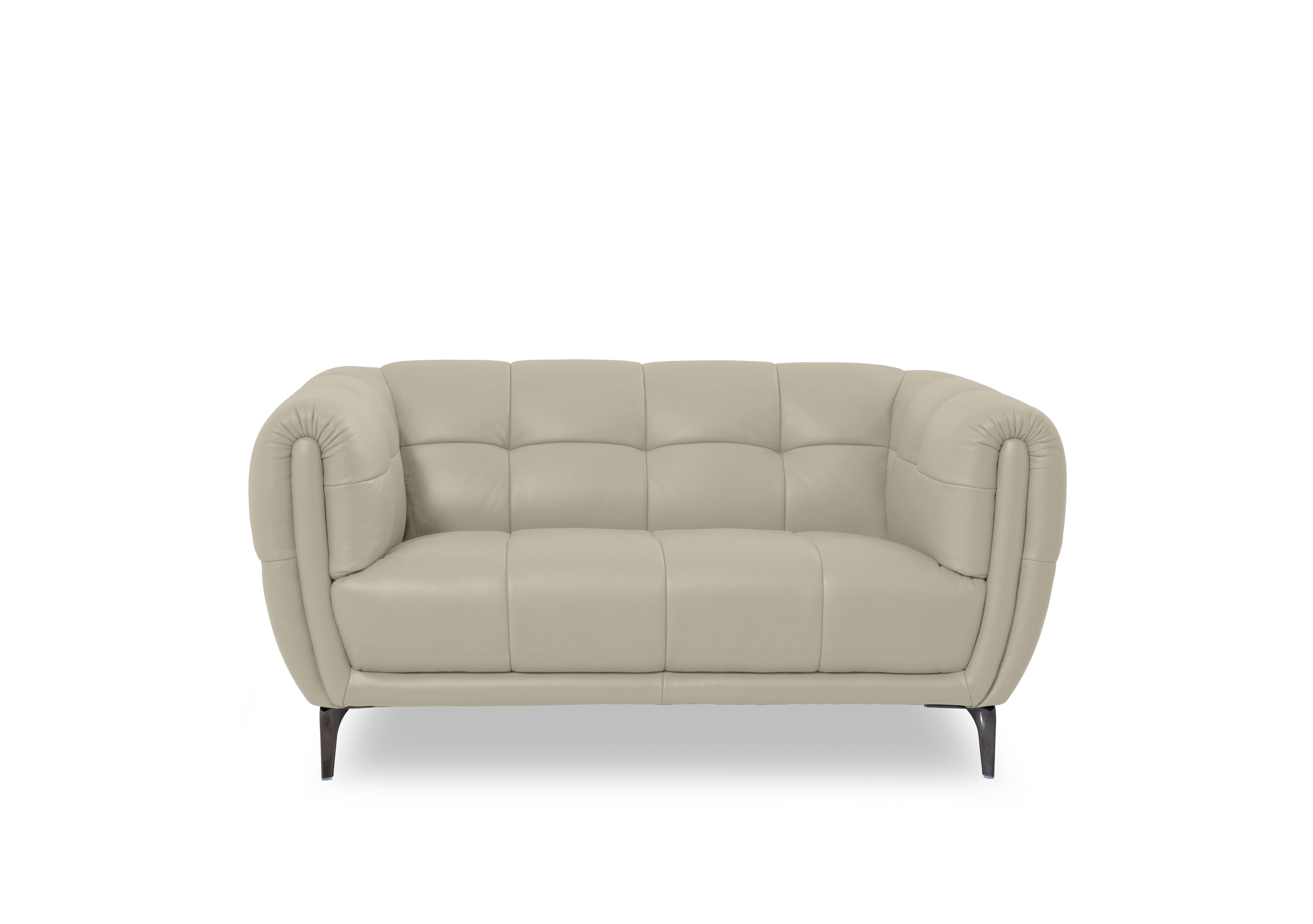 Sienna Leather 2 Seater Sofa in Montana Bone China Cat-60/05 on Furniture Village