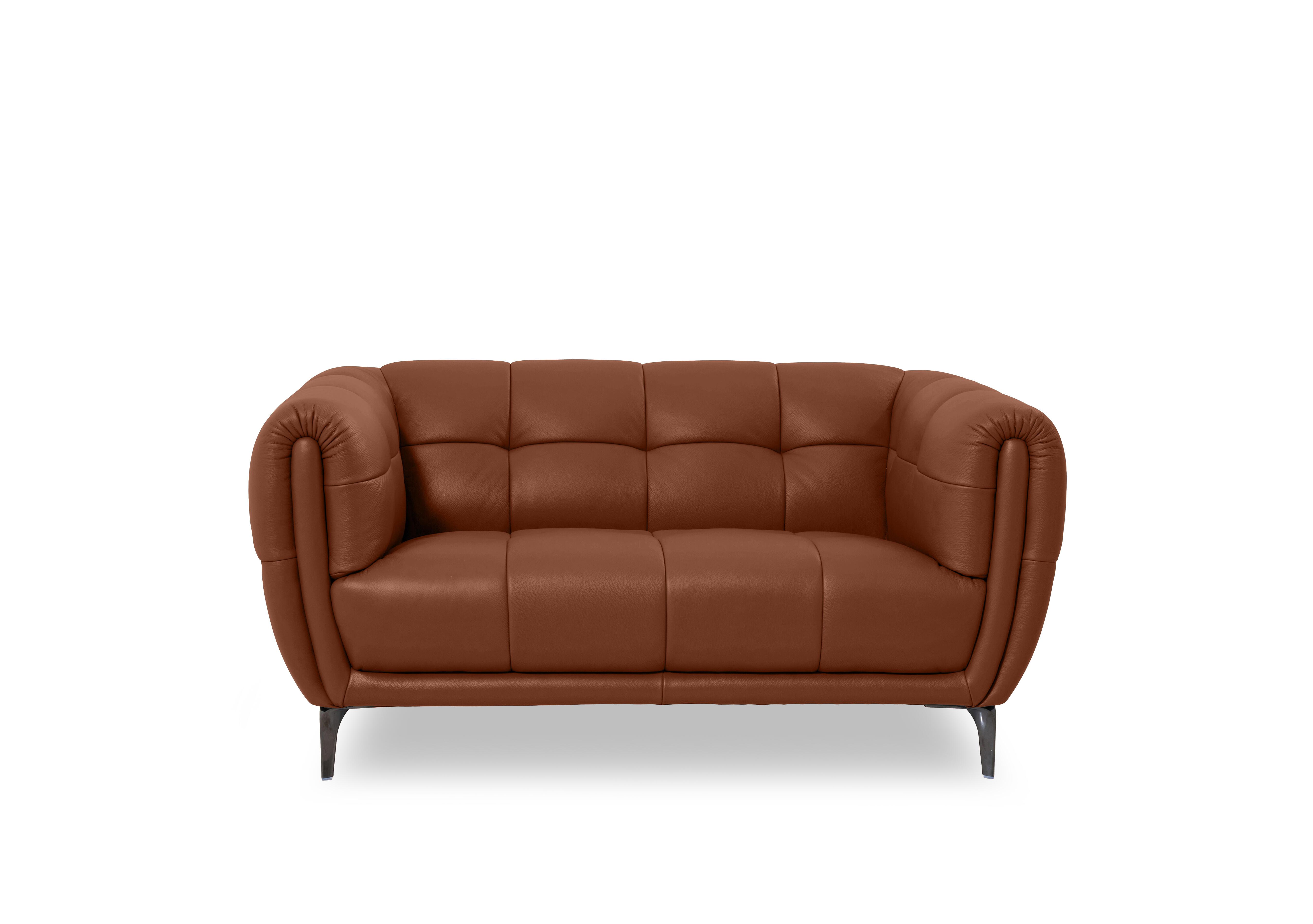 Sienna Leather 2 Seater Sofa in Montana Butterscotch Cat-60/07 on Furniture Village